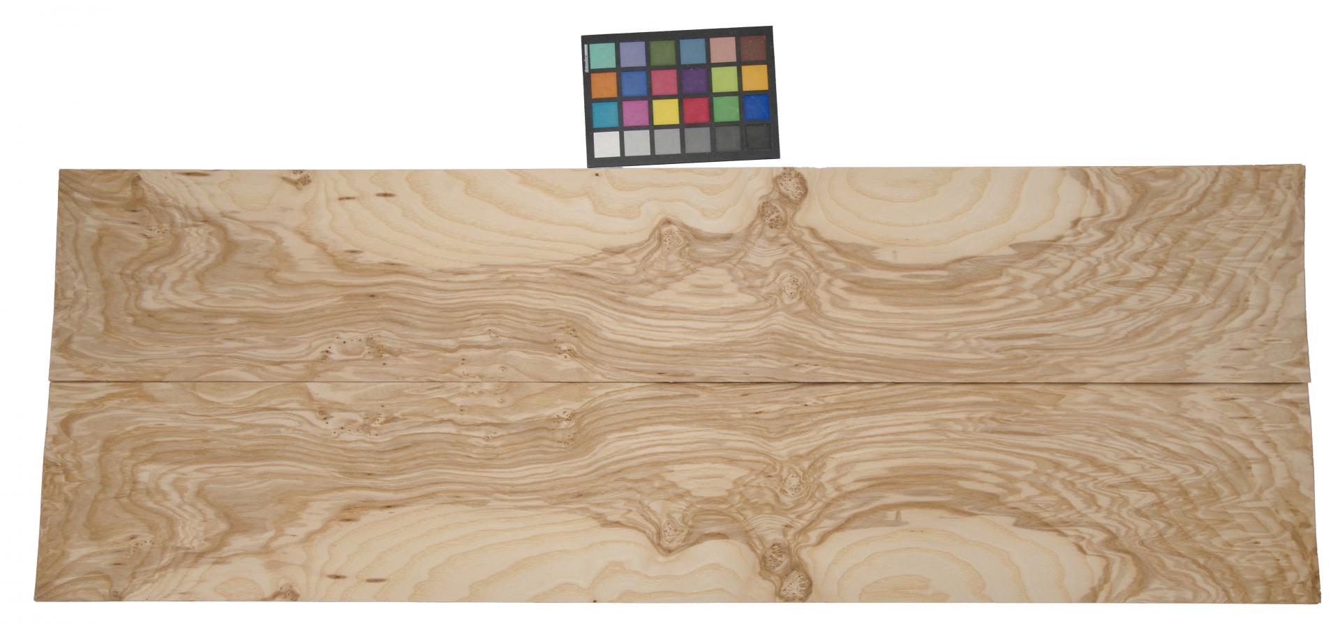 Esche Maser; oliv -Furnier (0,6mm) - 1,84m² (7Stk. x 125cm x 21cm)