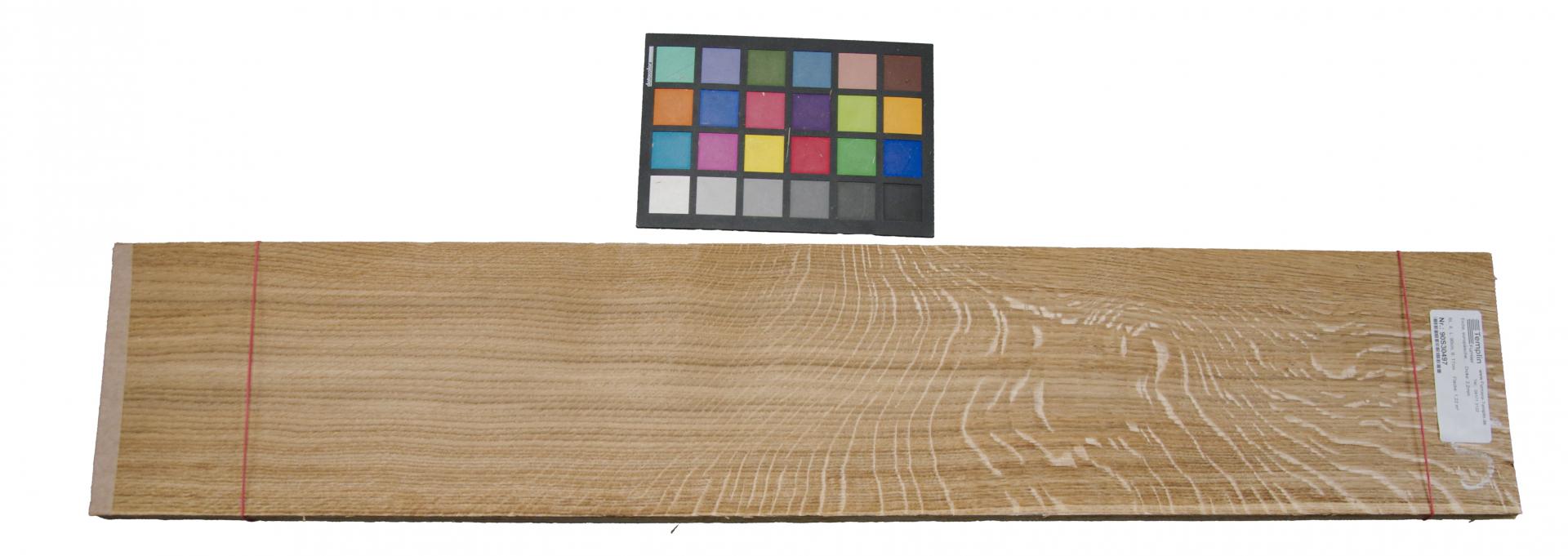 Eiche, europäische -Furnier (2,2mm) - 1,22m² (8Stk. x 90cm x 17cm)