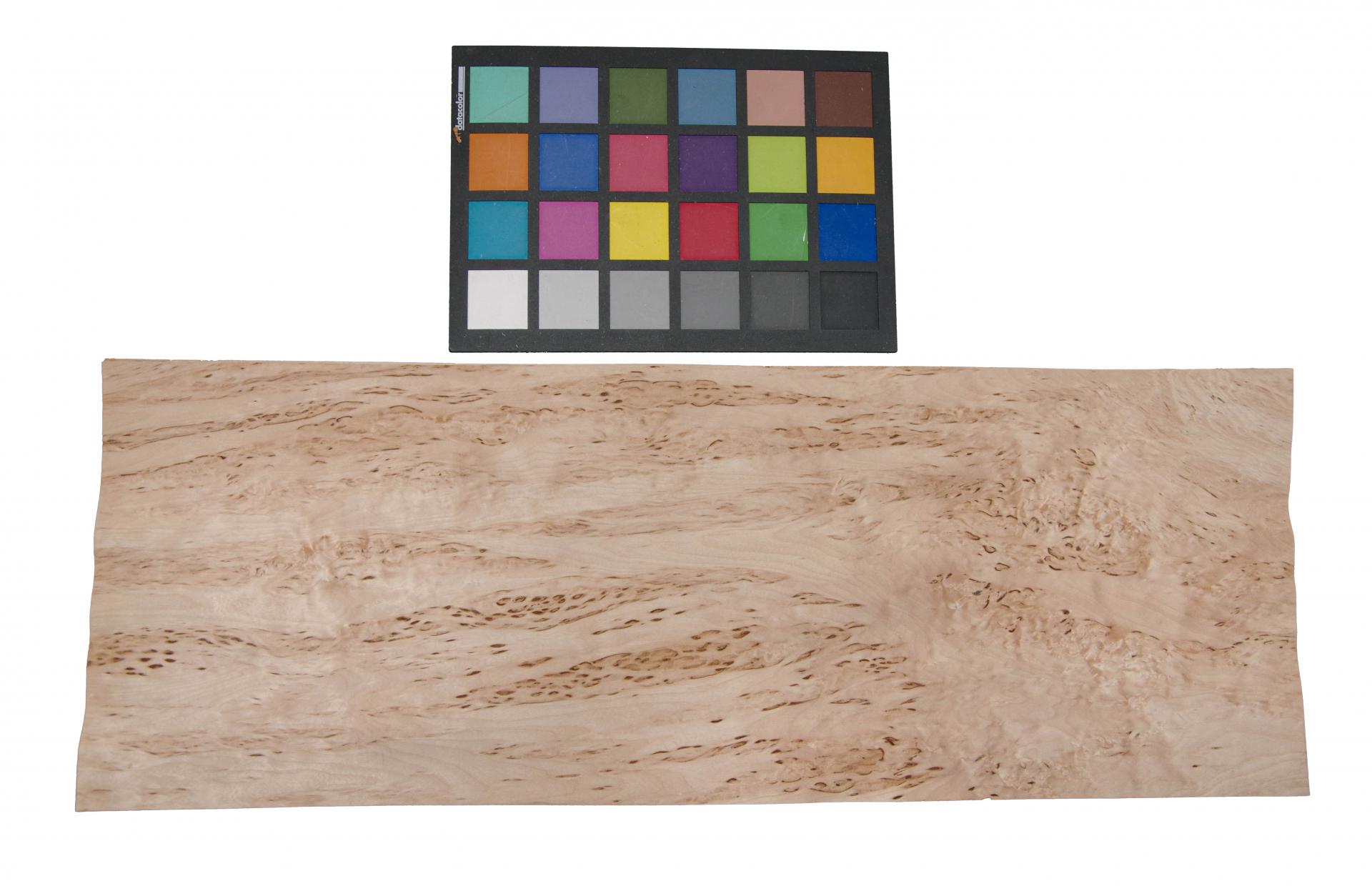Birke Maser -Furnier (0,6mm) - 0,83m² (9Stk. x 51cm x 18cm)