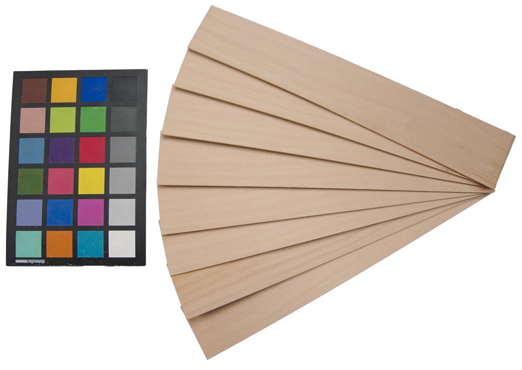 Buche -Furnier (2,4mm) - 0,15m² (8Stk. x 33cm x 5,5cm)