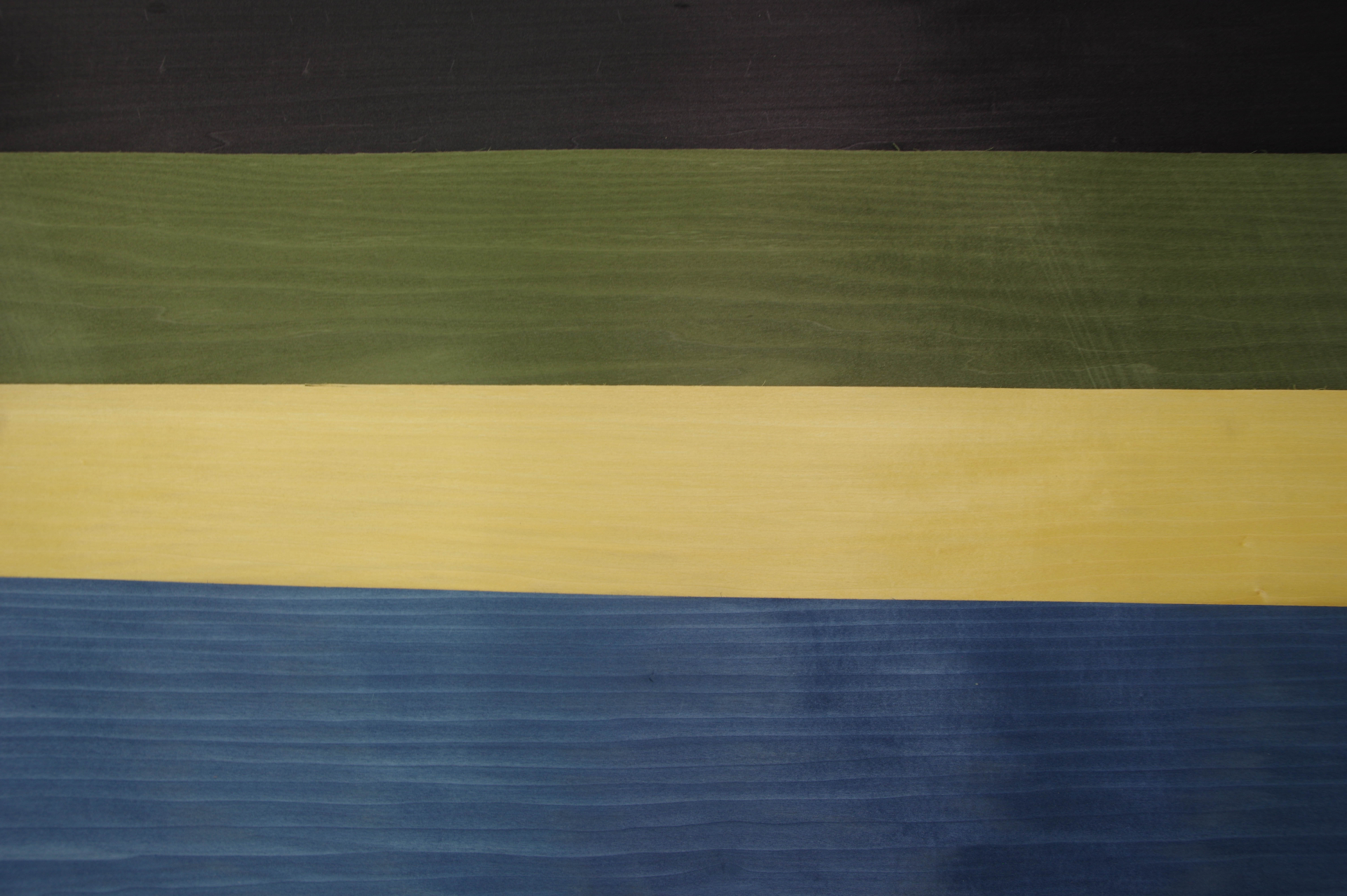 Tulpenbaum 1,01m² blau / 0,97m² gelb / 0,9m² grün /3,08 schwarz gefärbtes-Furnier 5.96m²