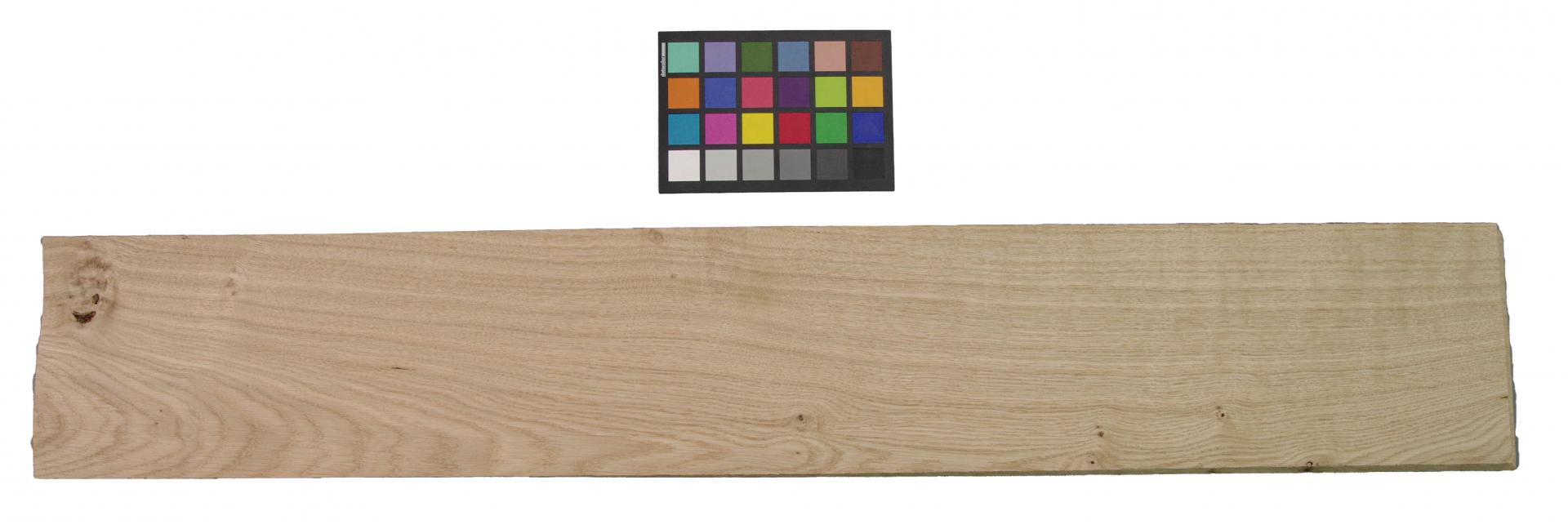 Eiche (Asteiche Wildeiche) Furnier mit Farbreferenz-Karte