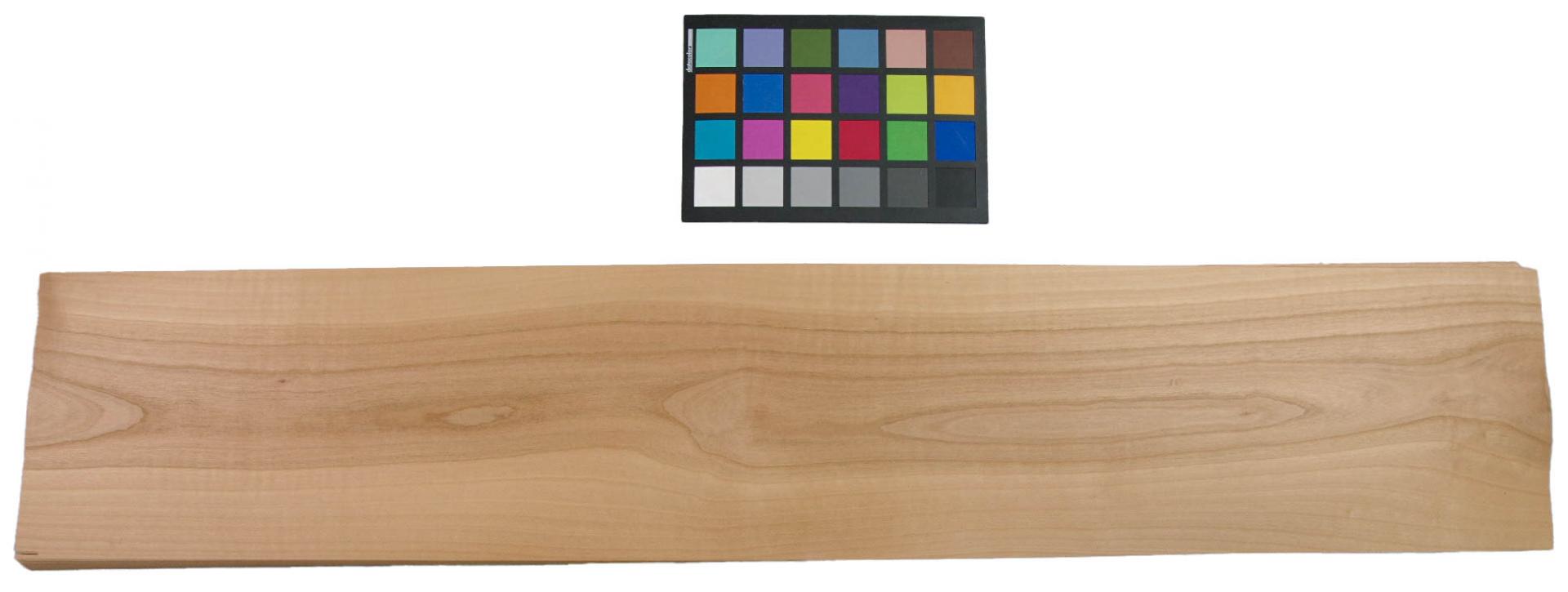 European Cherry, veneer with Colour reference card