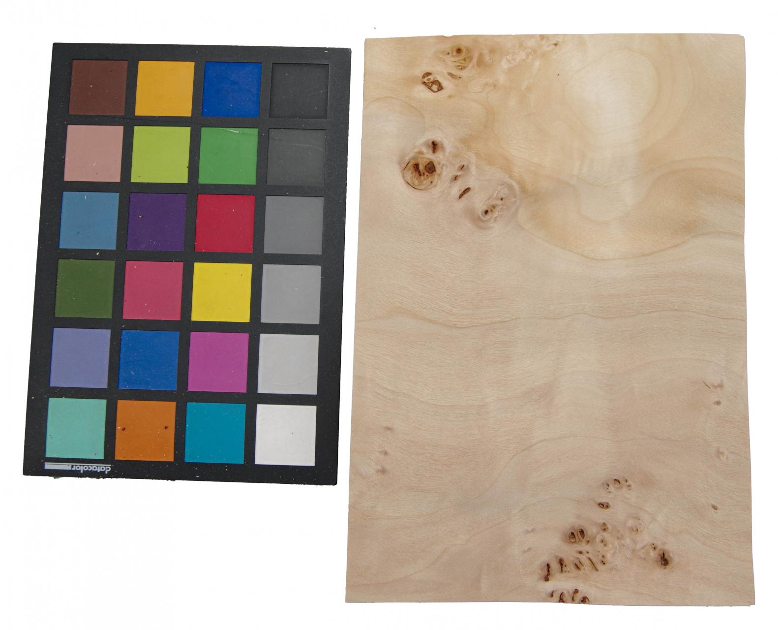 Pappel Maser (Mapa) -Furnier (0,6mm) - 0,58m² (15Stk. x 16cm x 24cm)