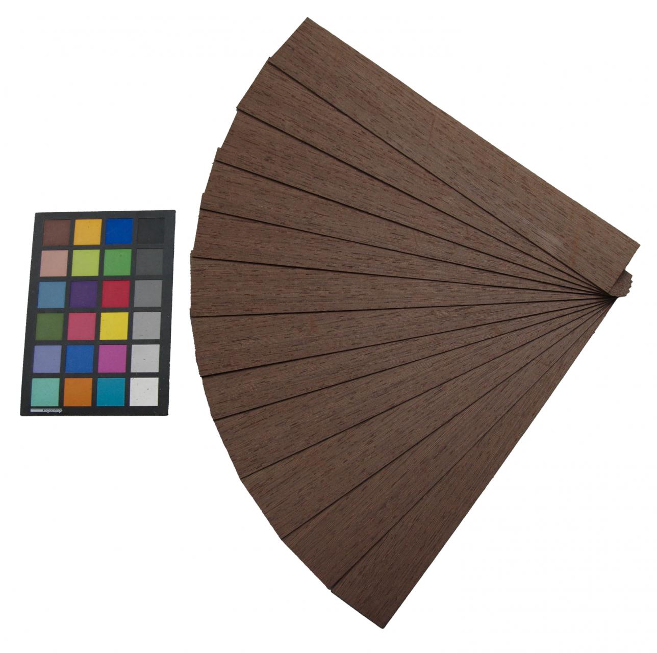 Wenge -Furnier (1,4mm) - 0,26m² (11Stk. x 39cm x 6cm)