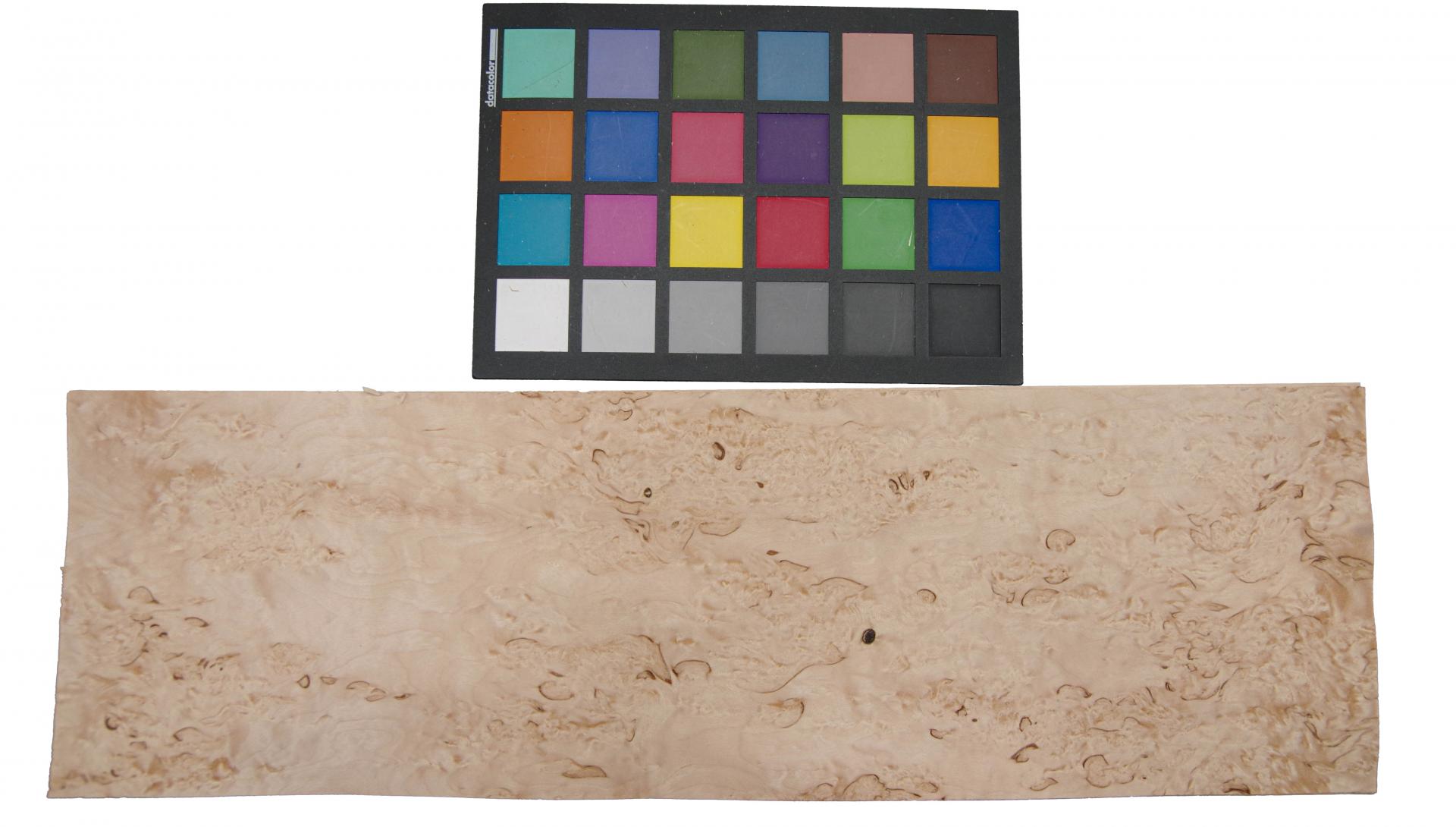 Birke Maser -Furnier (0,6mm) - 0,39m² (6Stk. x 46cm x 14cm)