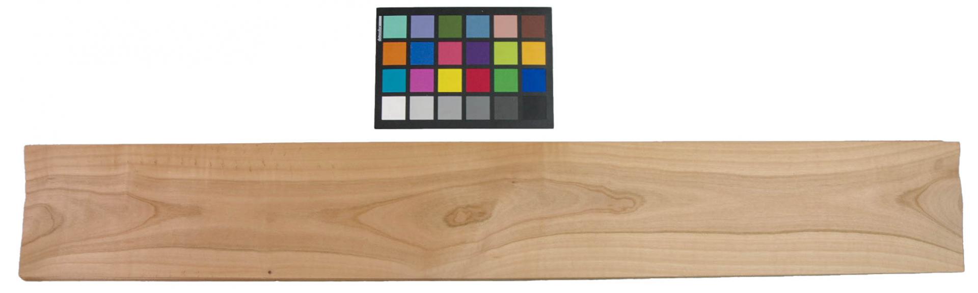 European Cherry, veneer with Colour reference card