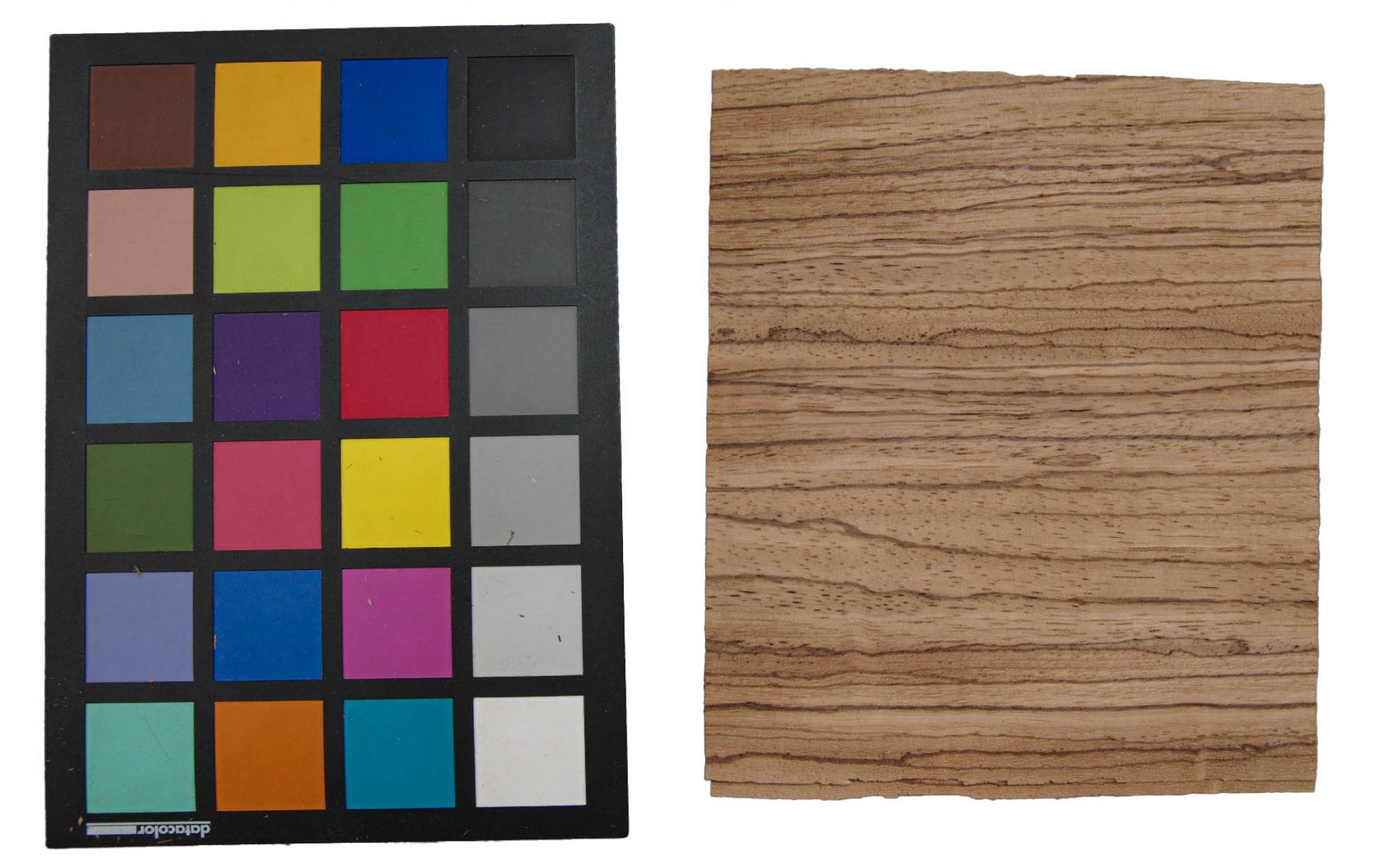 Zebrano -Furnier (0,6mm) - 0,4m² (18Stk. x 14cm x 16cm)