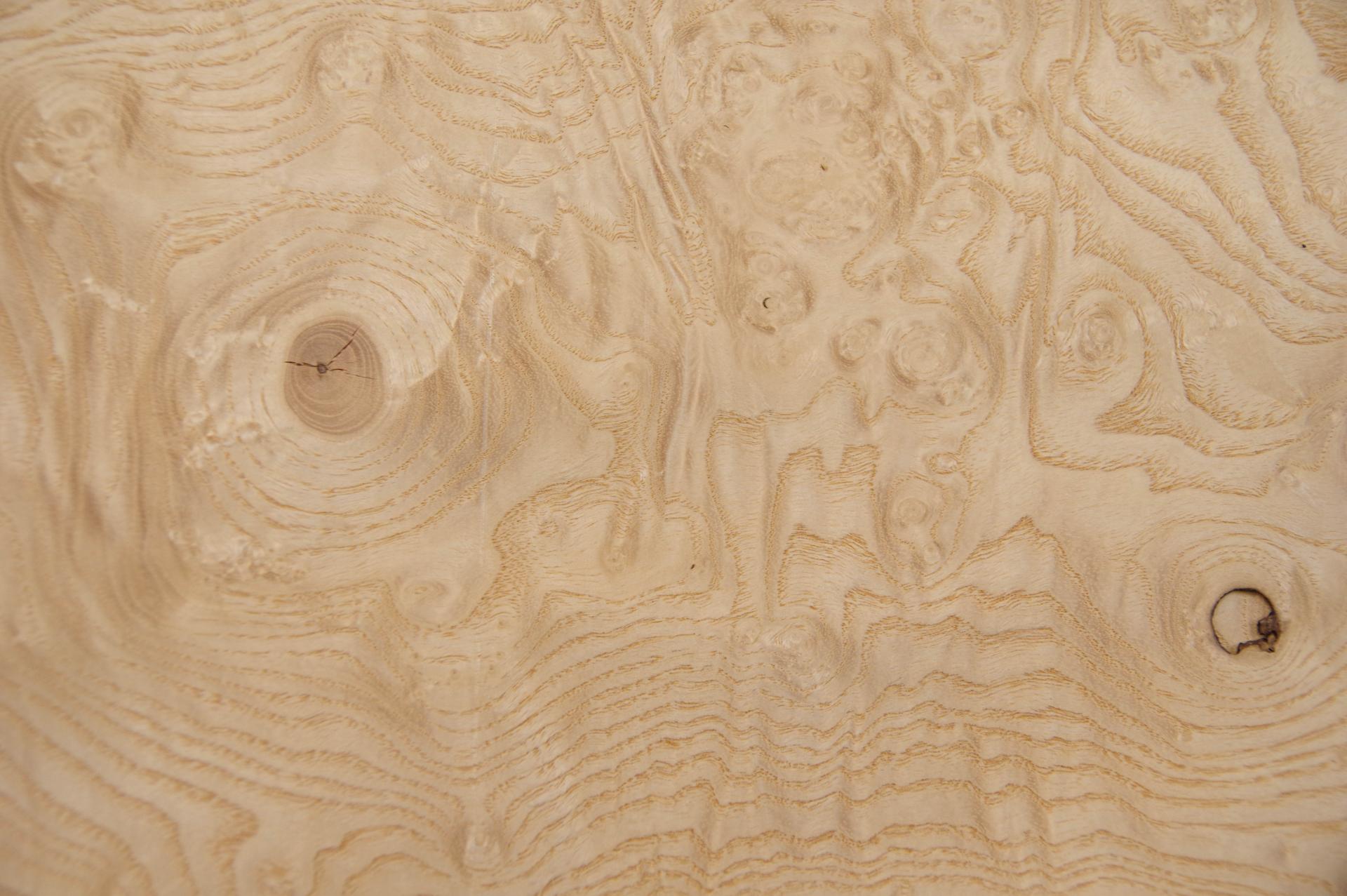 Esche Maser, weiß -Furnier (0,6mm) - 0,55m² (6Stk. x 54cm x 17cm)