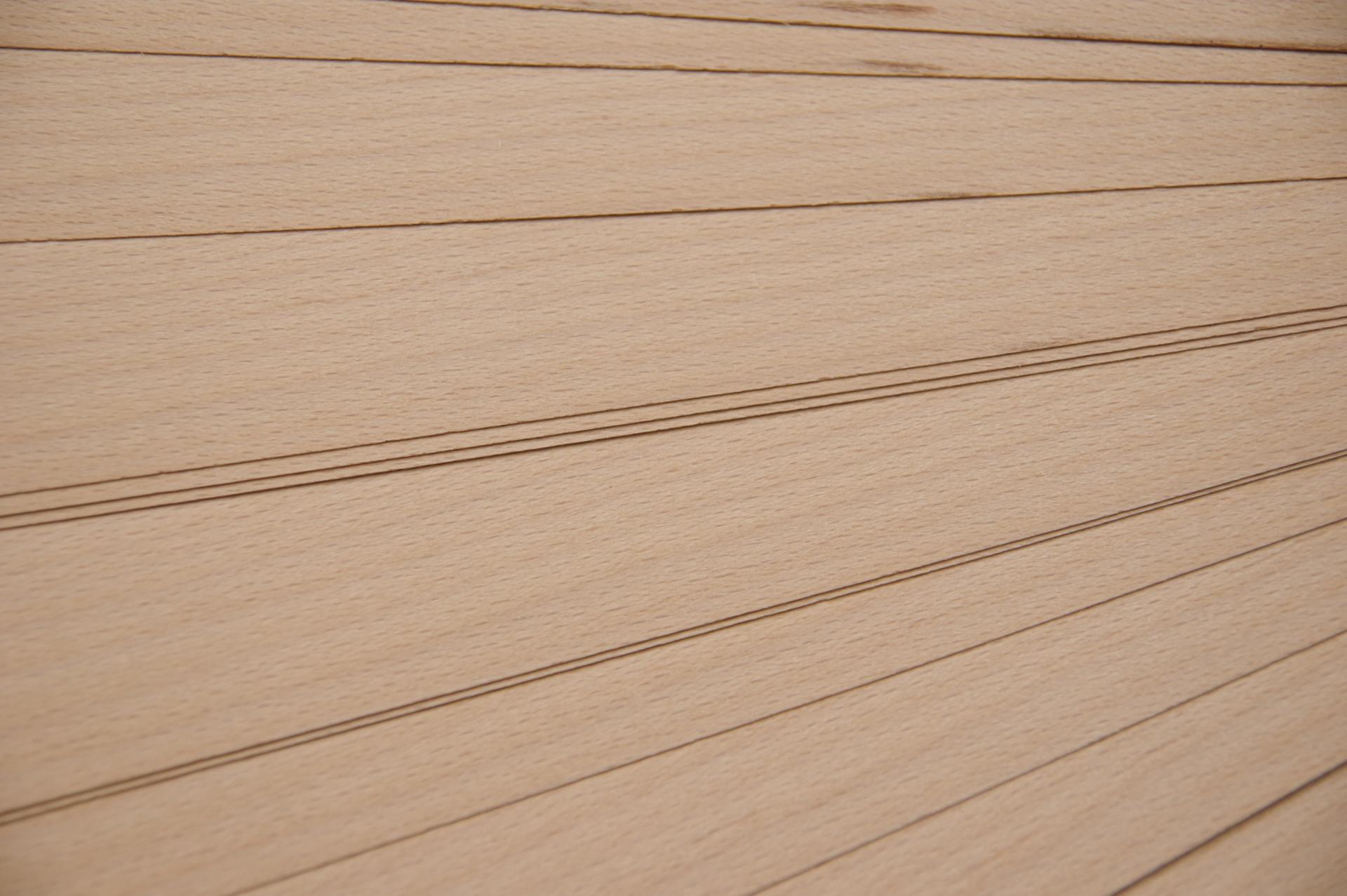 Buche -Furnier (0,6mm) - 0,42m² (22Stk. x 35cm x 5,5cm)