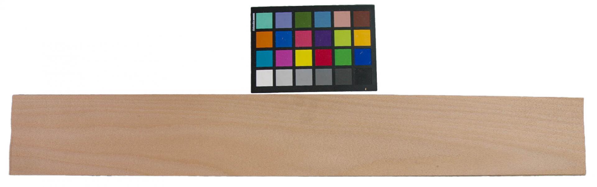Beech, veneer with Colour refernce card