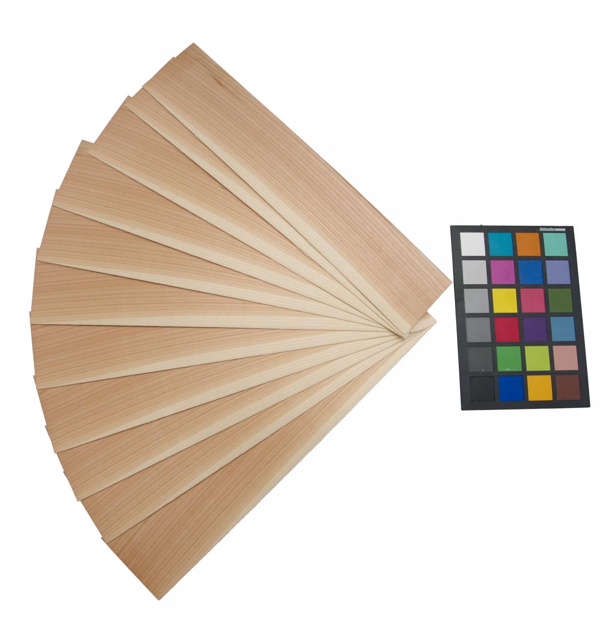 European Cherry, - veneer (0,9mm) - 0,29m² (11pcs. x 38cm x 7cm)