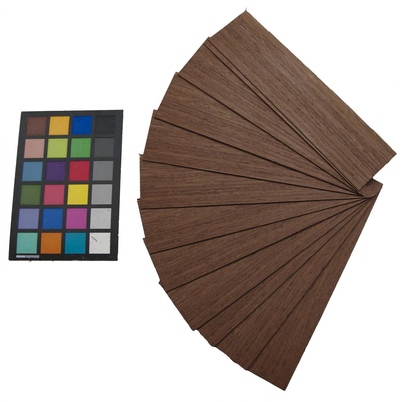 Wenge -Furnier (1,4mm) - 0,24m² (12Stk. x 28cm x 7cm)