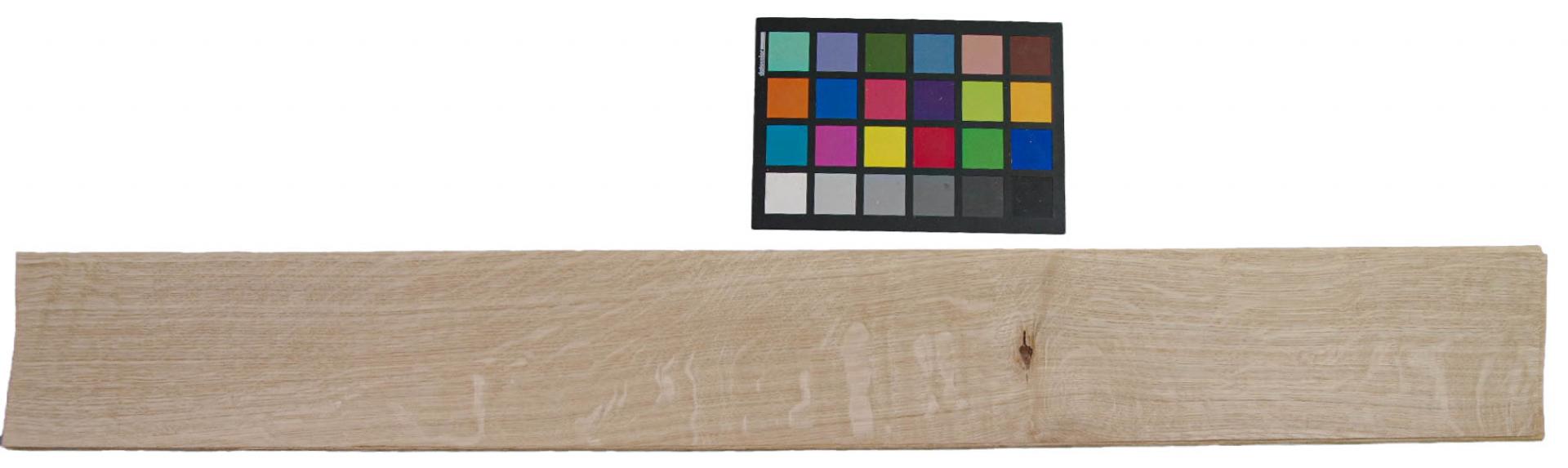 Eiche (Asteiche Wildeiche) Furnier mit Farbreferenz-Karte