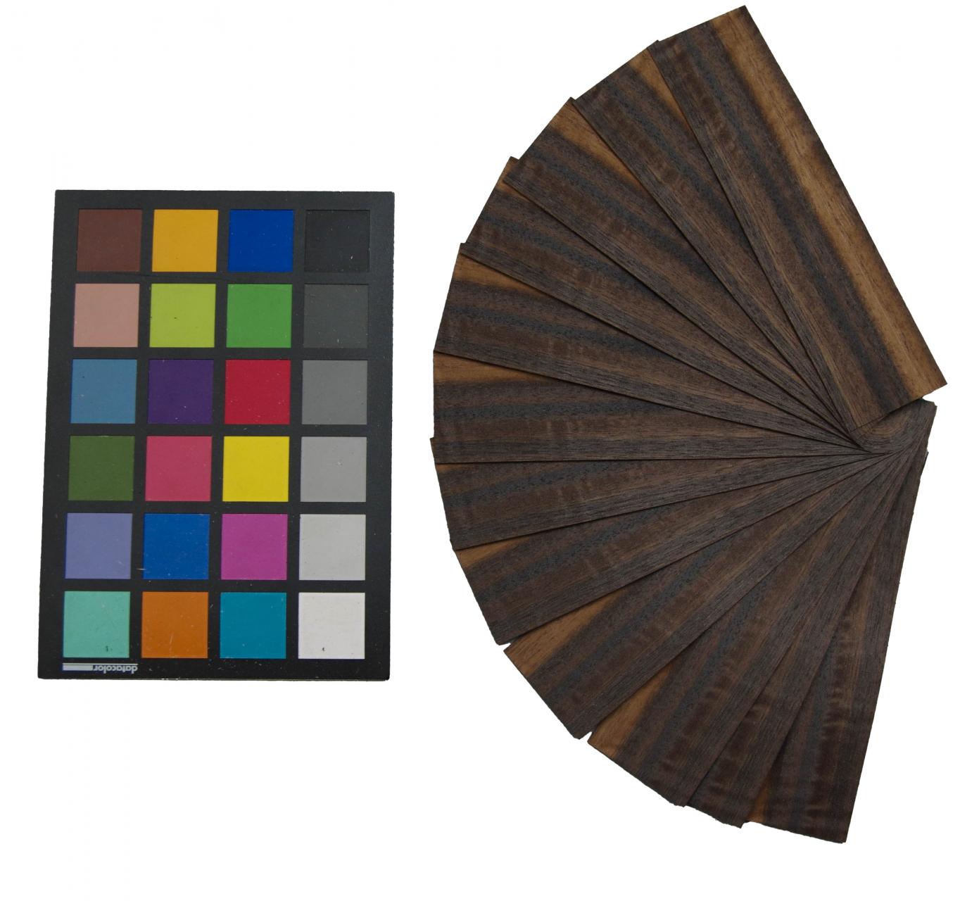 Eucalyptus (smoked), - veneer (0,6mm) - 0,13m² (16pcs. x 18cm x 4,5cm)
