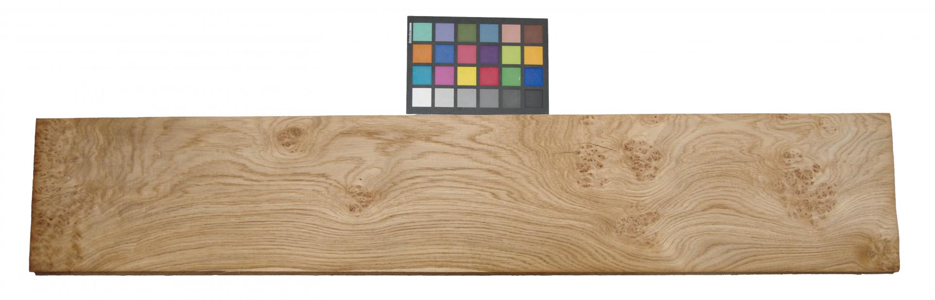 Oak Burl (Roseoak), - veneer (0,6mm) - 5,1m² (22pcs. x 116cm x 20cm)