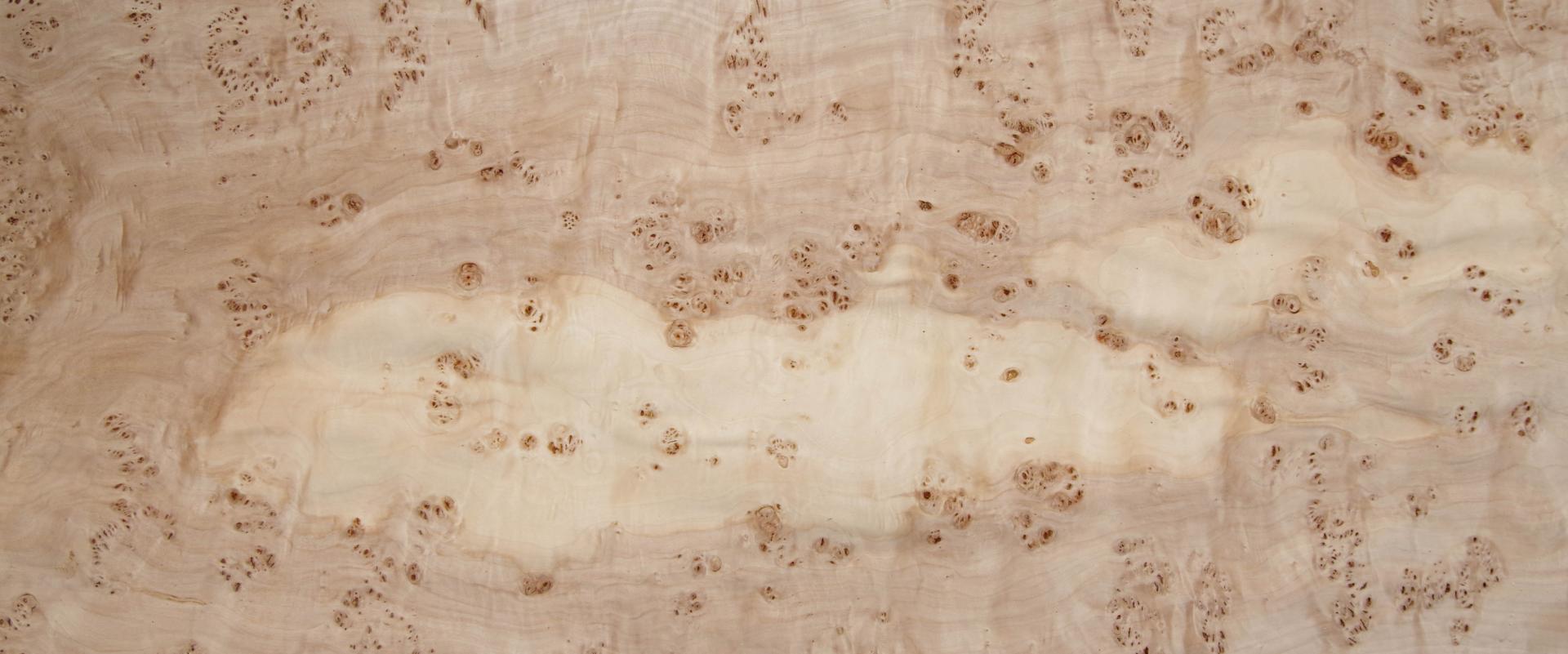 Pappel Maser (Mapa) -Furnier (0,6mm) - 17,16m² (24Stk. x 130cm x 55cm)