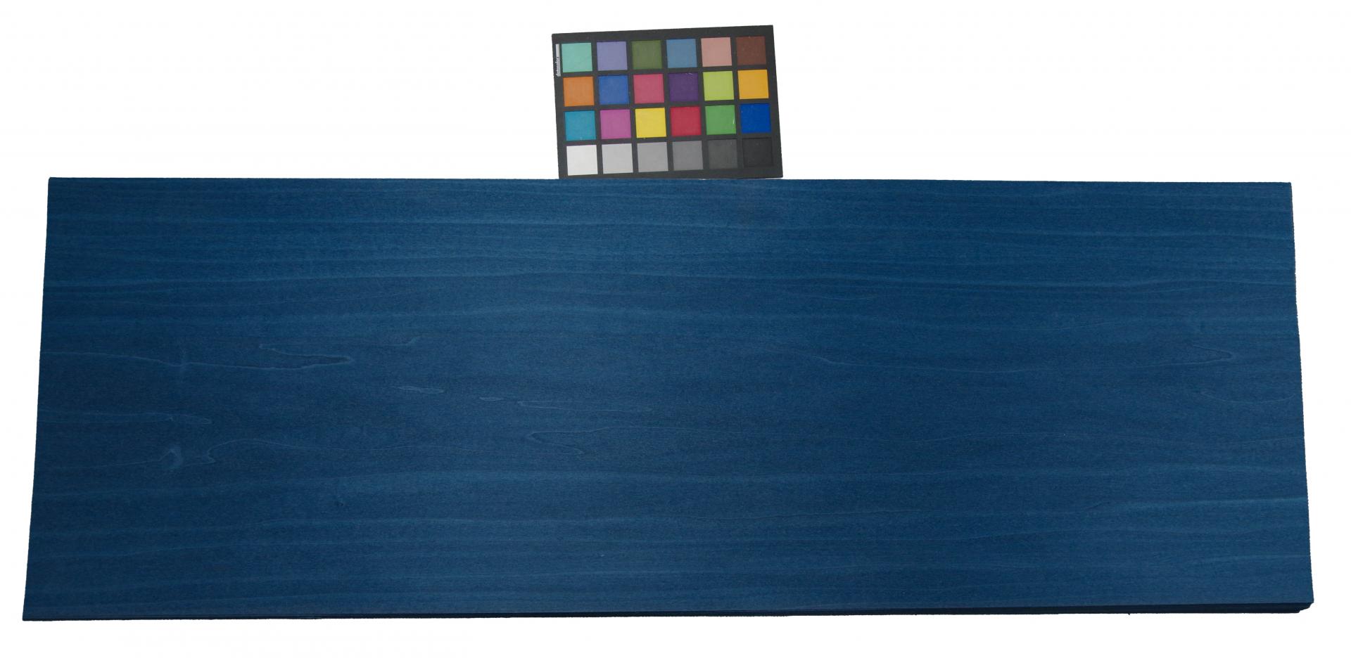 Tulipier; Tulipwood, blue coloured, - veneer (0,6mm) - 0,37m² (1pcs. x 105cm x 35cm)