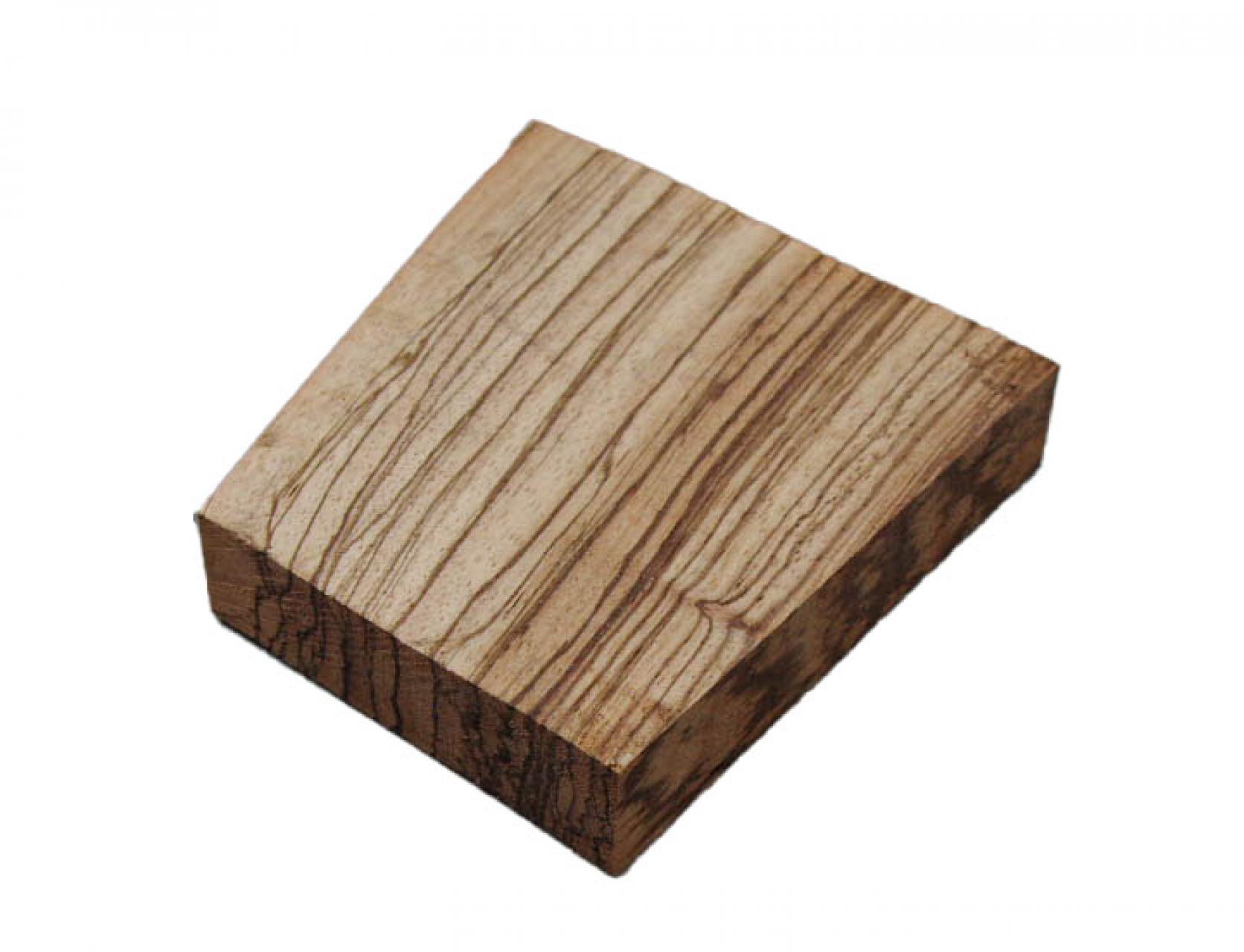 Zebrano- Schnittholz- (0,00042m³, 1Stk. x 10cm x 14cm x 3cm)
