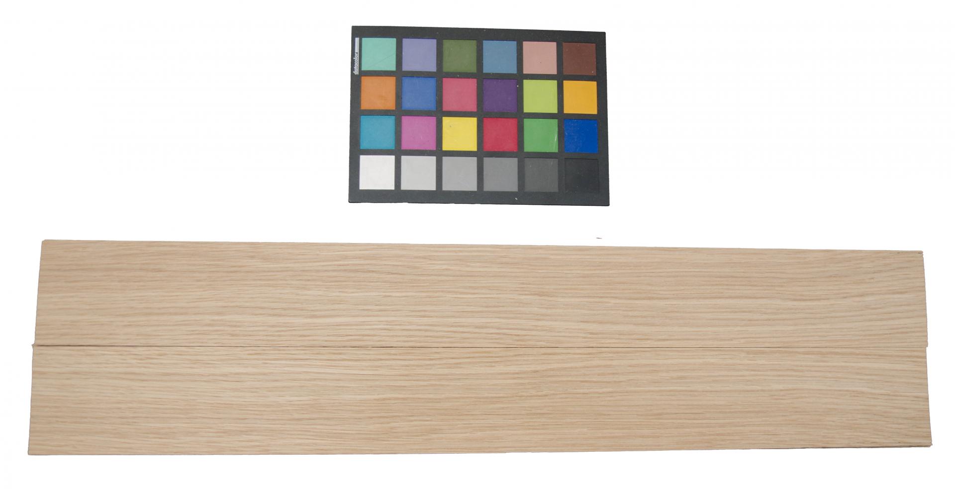 Eiche, europäische -Furnier (0,9mm) - 0,55m² (12Stk. x 66cm x 7cm)