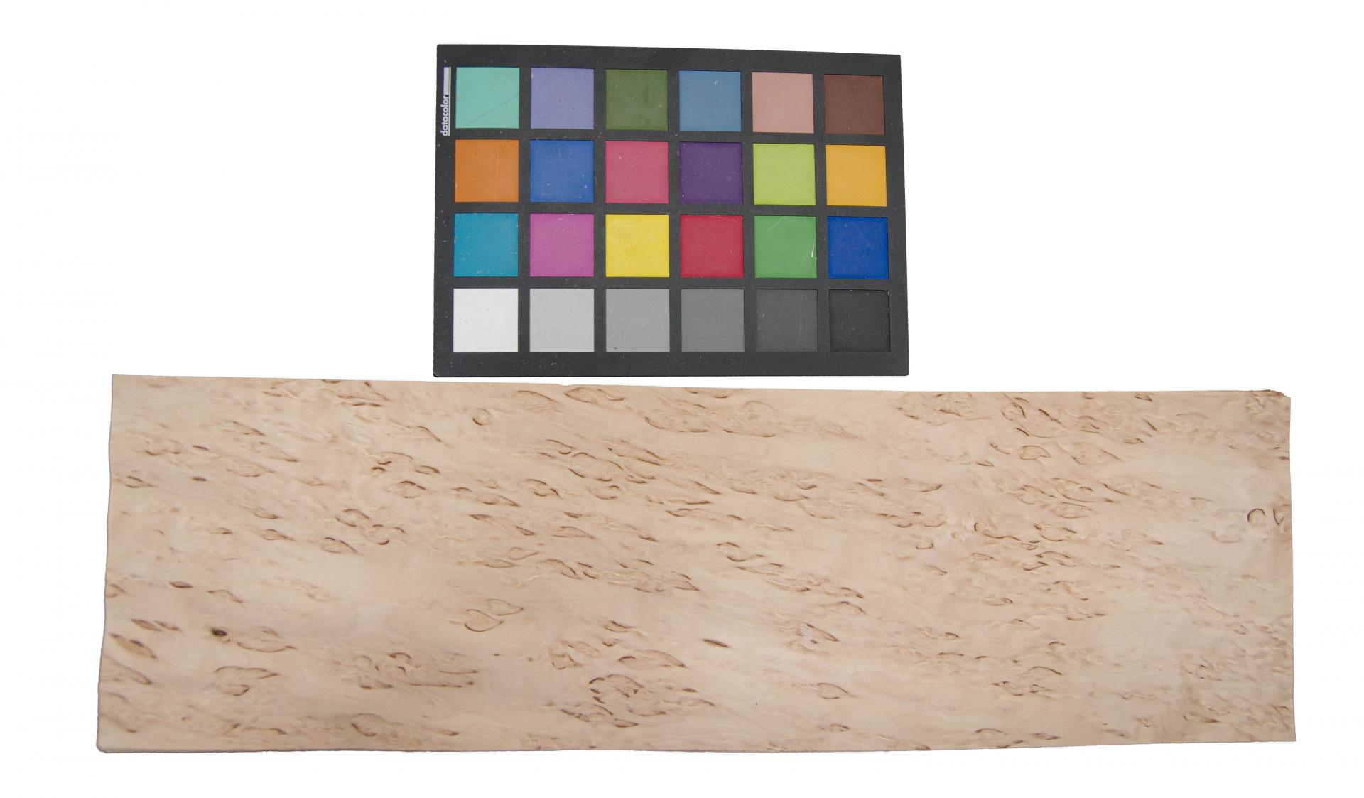 Birke Maser -Furnier (0,6mm) - 0,66m² (10Stk. x 49cm x 13,5cm)