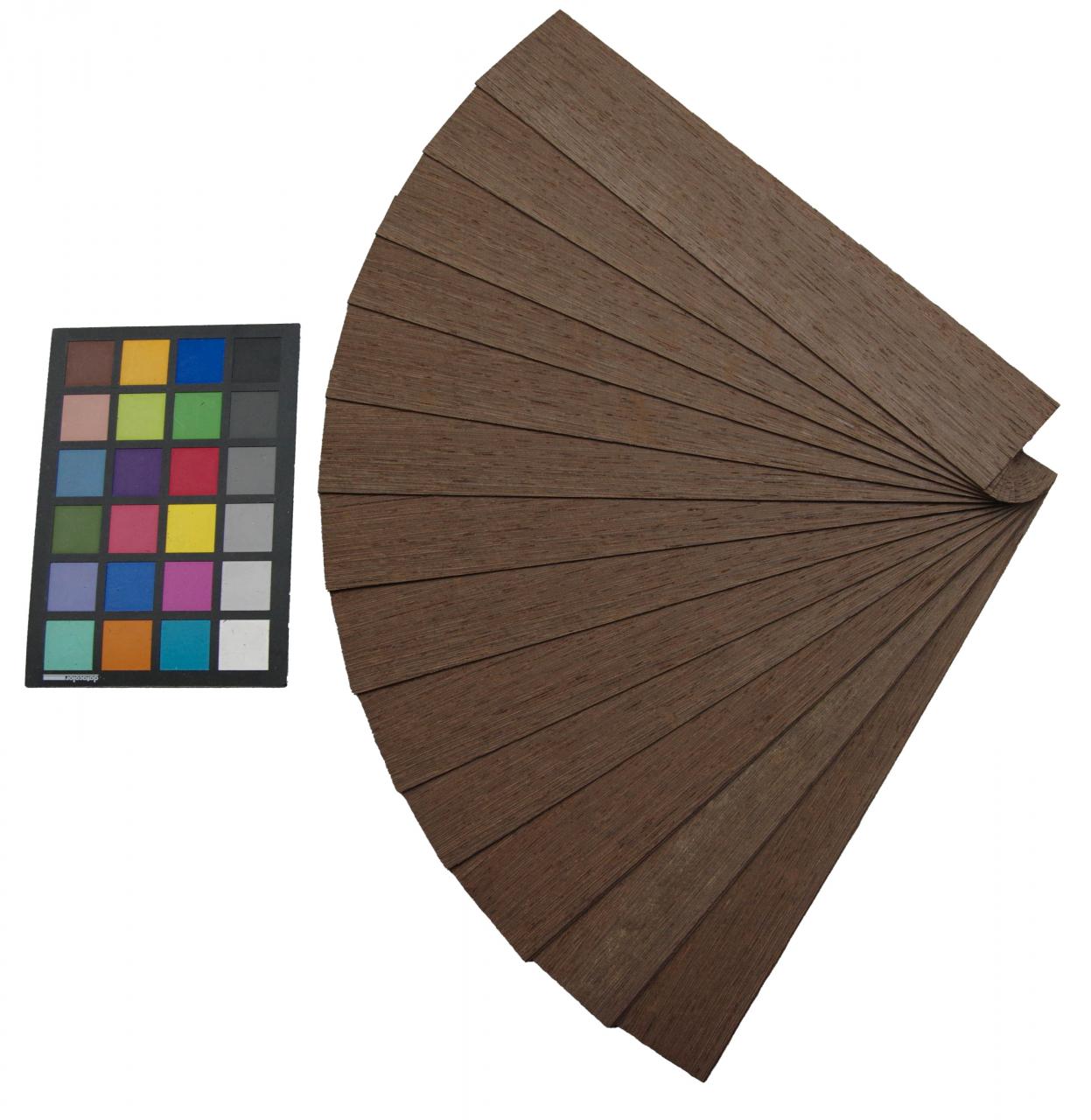 Wenge -Furnier (1,4mm) - 0,37m² (16Stk. x 36cm x 6,5cm)