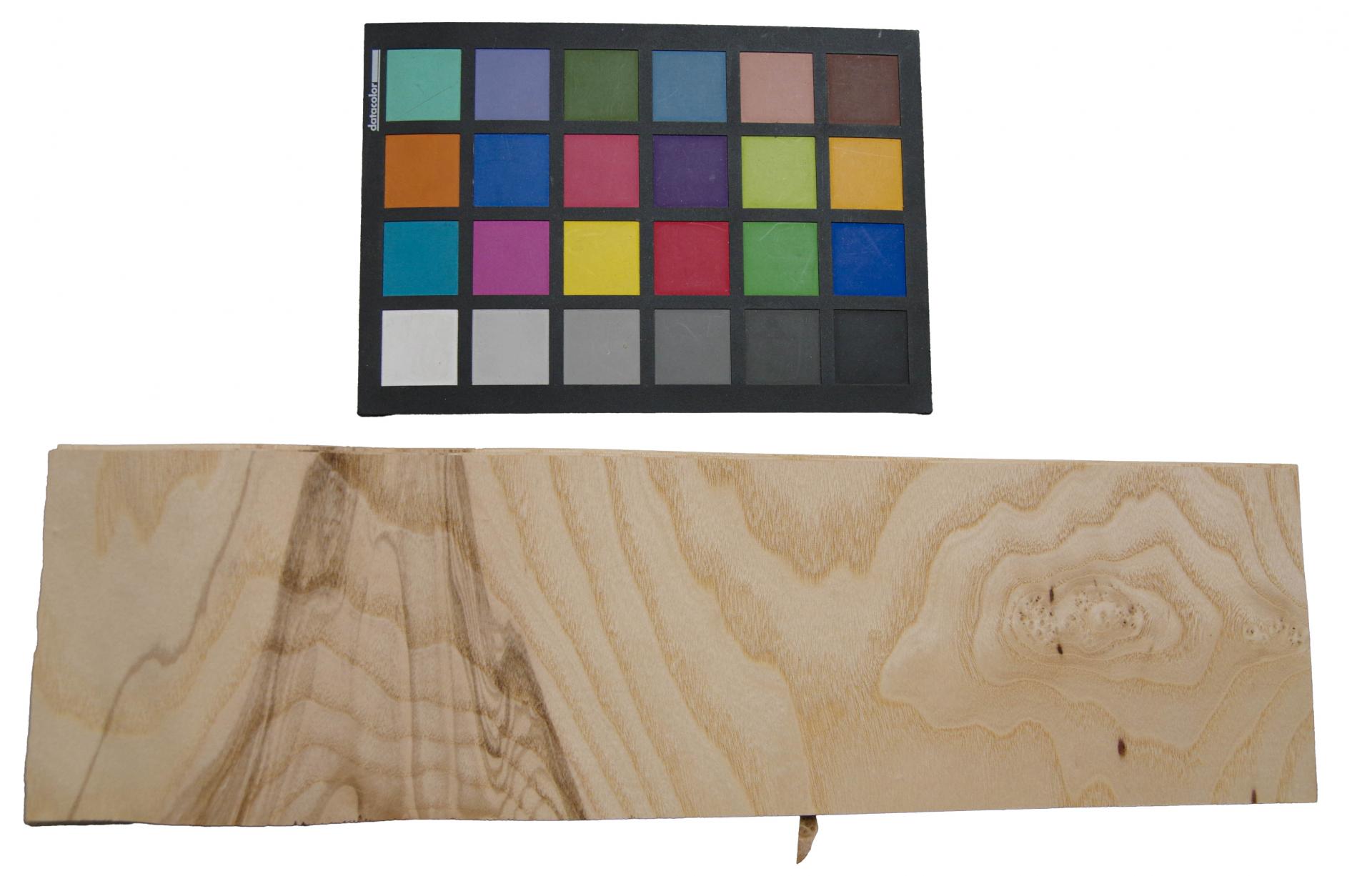 Esche Maser; oliv -Furnier (0,6mm) - 0,46m² (10Stk. x 11cm x 42cm)