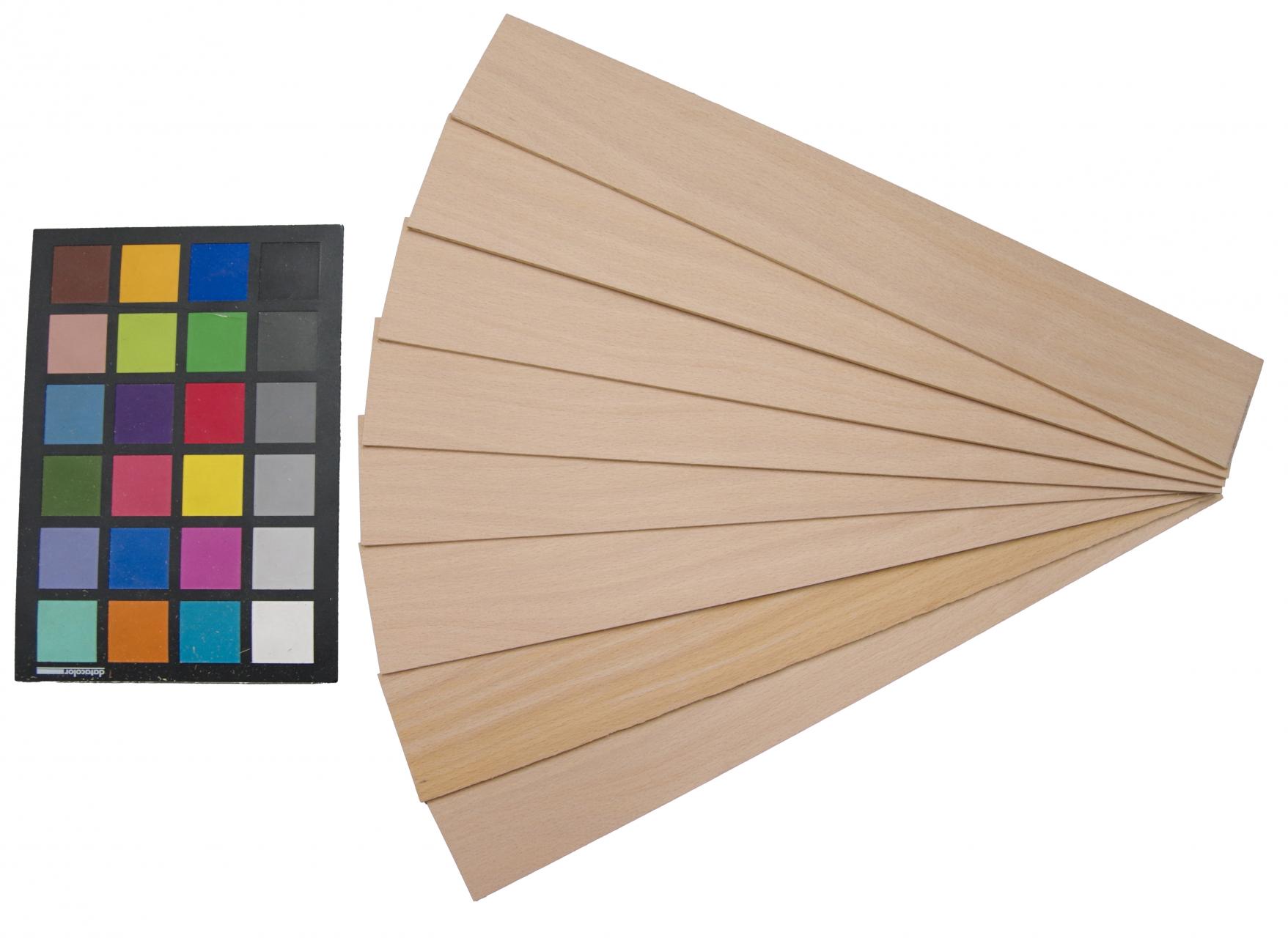 Buche -Furnier (2,4mm) - 0,14m² (8Stk. x 36cm x 5cm)