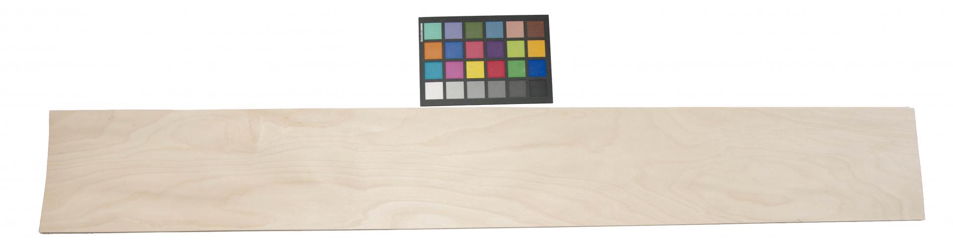 Birch, - veneer (0,6mm) - 1,55m² (7pcs. x 130cm x 17cm)
