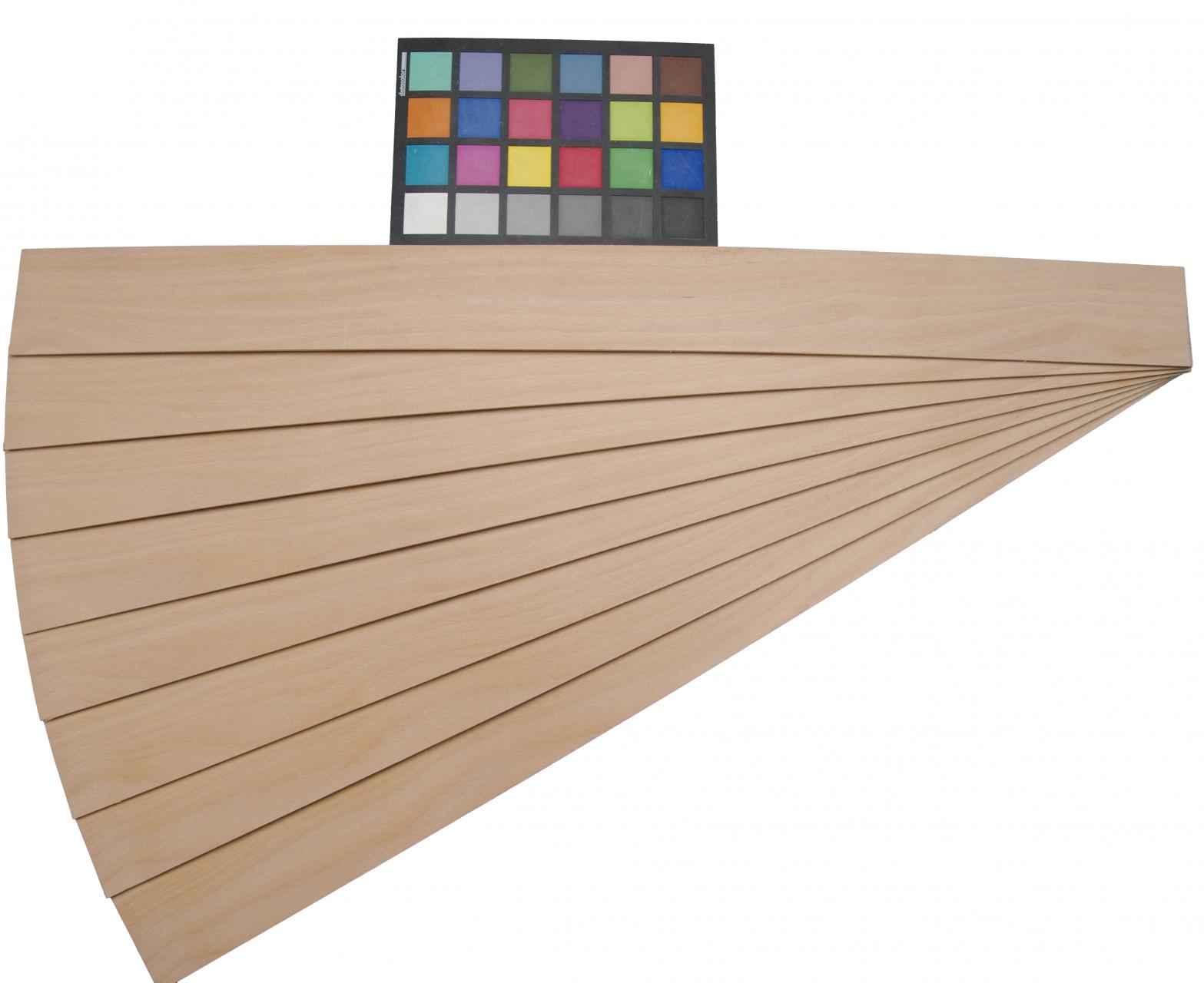 Beech, - veneer (2,4mm) - 0,34m² (8pcs. x 70cm x 6cm)