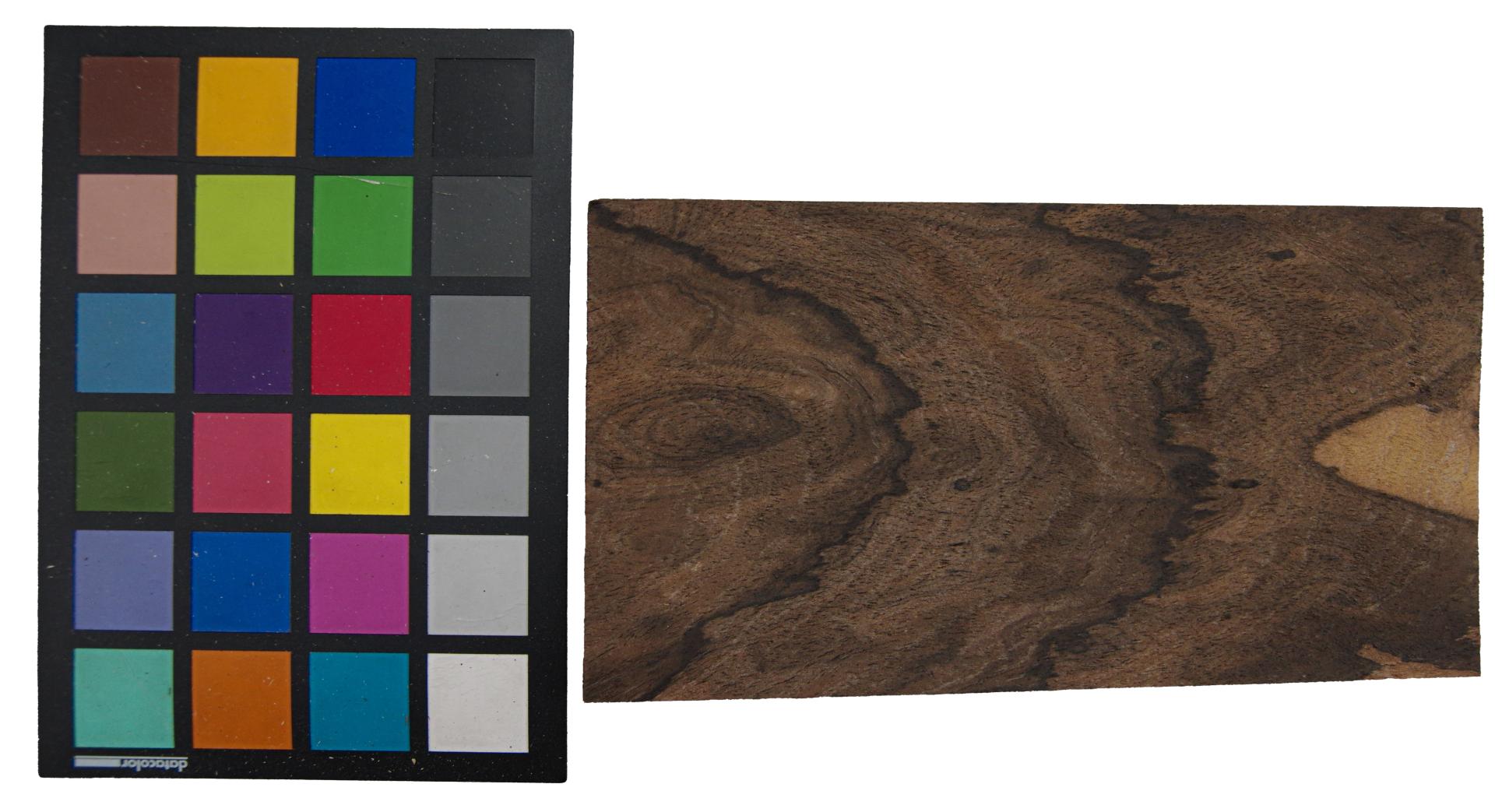 Ziricote -Furnier (0,6mm) - 0,17m² (6Stk. x 23cm x 12cm)