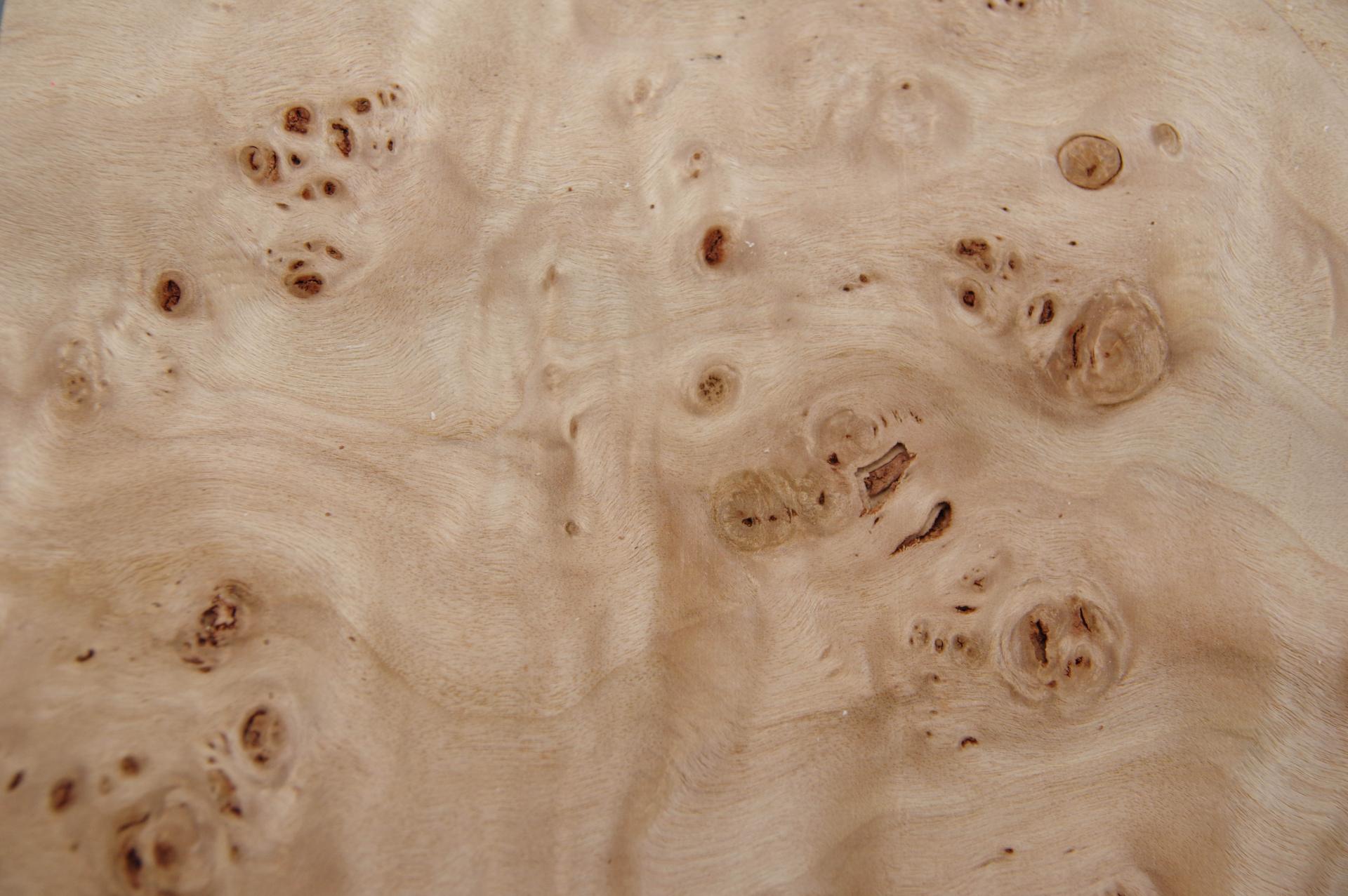 Pappel Maser (Mapa) -Furnier (0,6mm) - 0,82m² (24Stk. x 18cm x 19cm)
