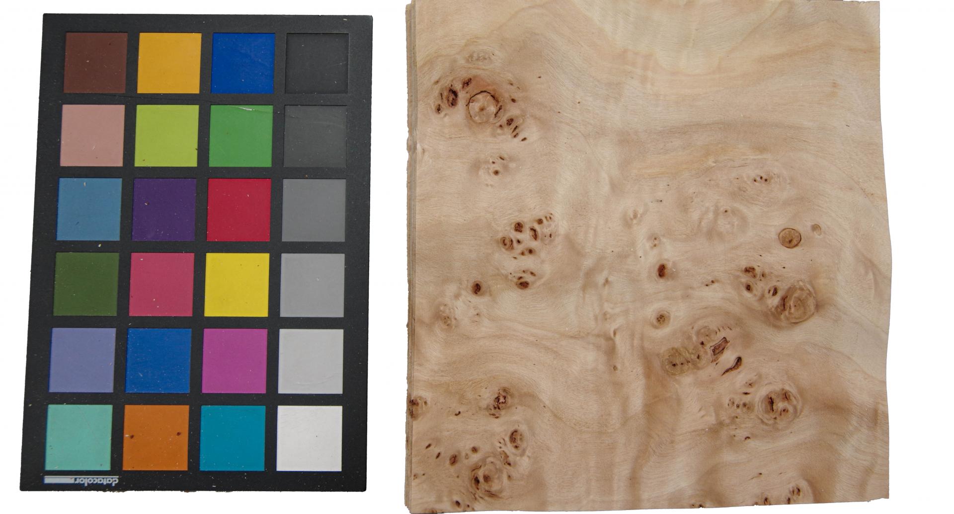 Pappel Maser (Mapa) -Furnier (0,6mm) - 0,82m² (24Stk. x 18cm x 19cm)