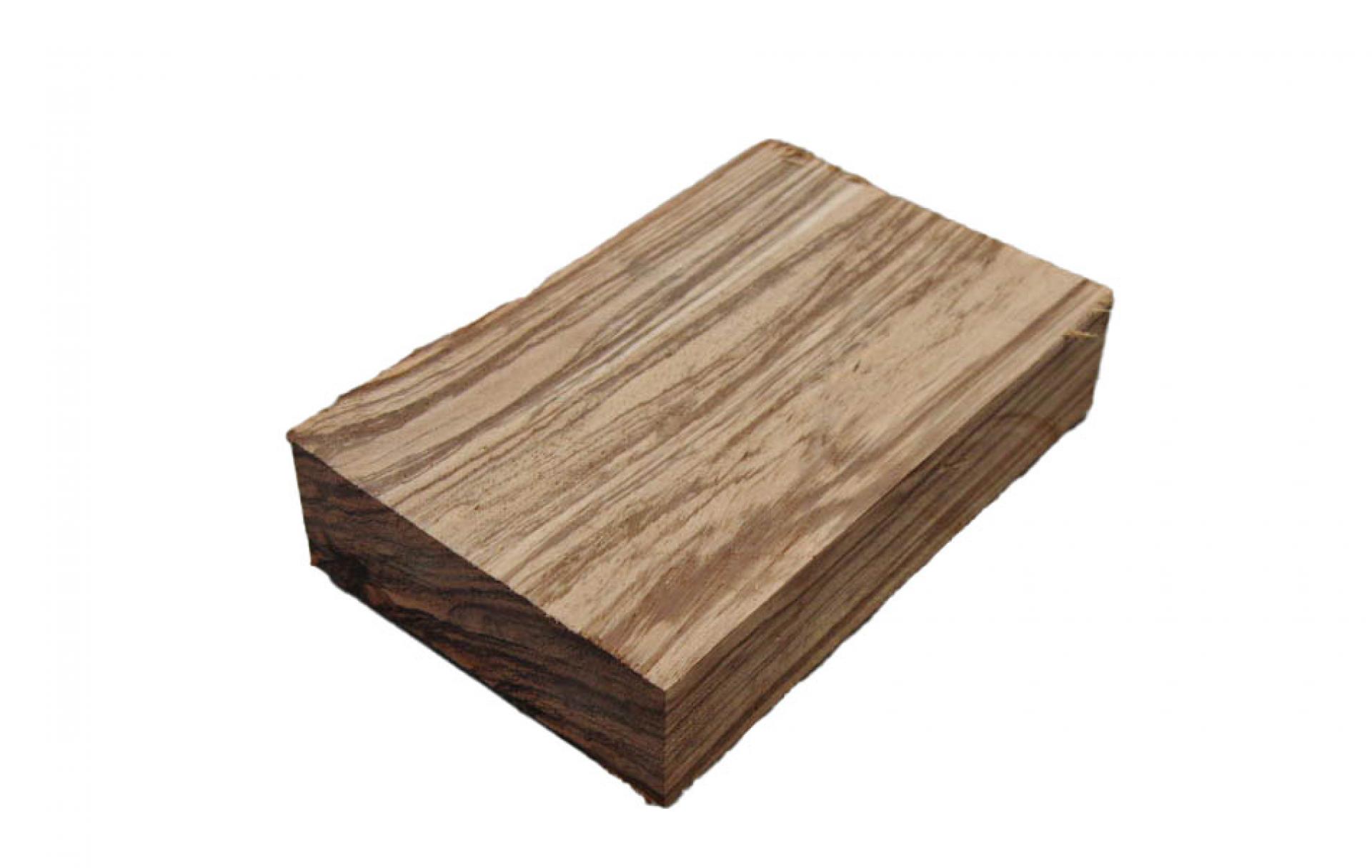 Zebrano- Schnittholz- (0,00056m³, 1Stk. x 16cm x 10cm x 3,5cm)