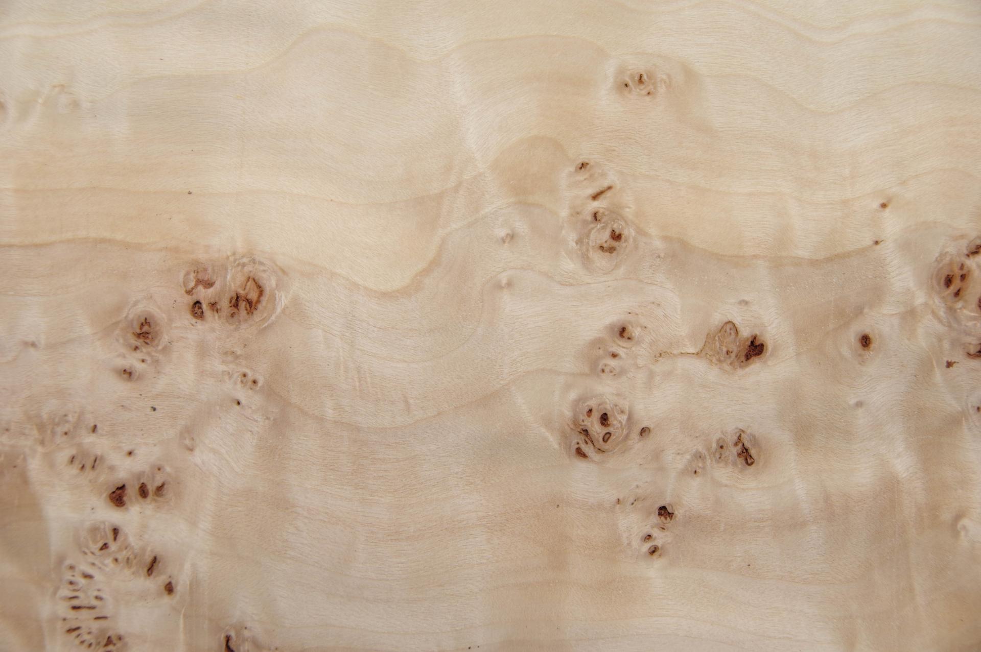 Pappel Maser (Mapa) -Furnier (0,6mm) - 0,43m² (8Stk. x 29cm x 18,5cm)
