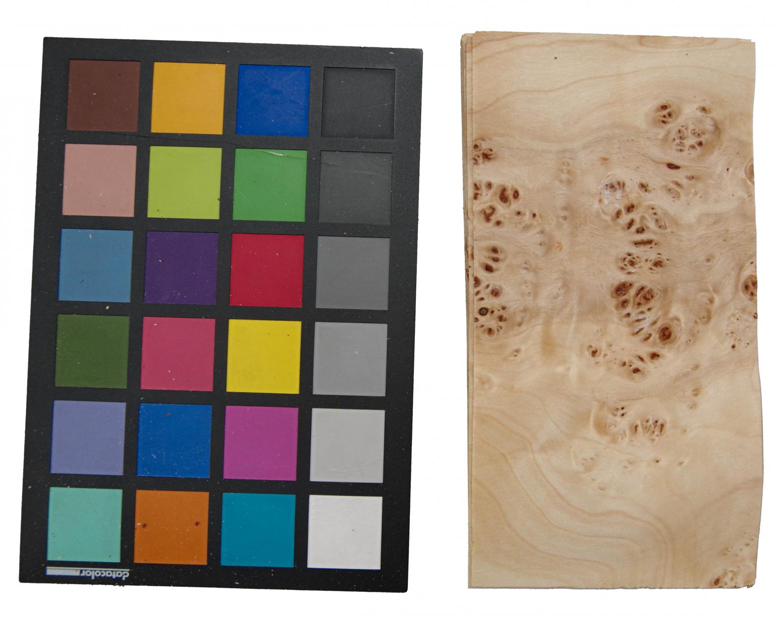 Pappel Maser (Mapa) -Furnier (0,6mm) - 0,42m² (22Stk. x 10cm x 19cm)