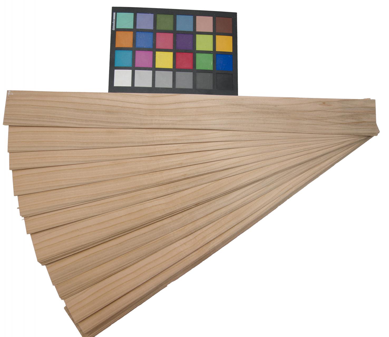 Kirschbaum, europäischer -Furnier (0,6mm) - 0,74m² (26Stk. x 52cm x 5,5cm)