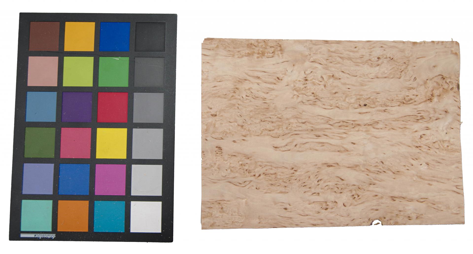 Birke Maser -Furnier (0,6mm) - 0,6m² (19Stk. x 21cm x 15cm)