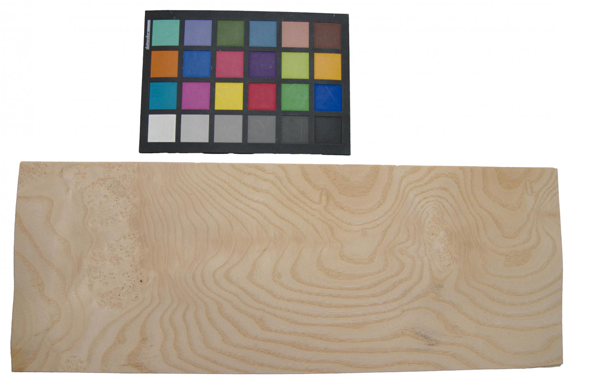 Esche Maser, weiß -Furnier (0,6mm) - 0,45m² (5Stk. x 50cm x 18cm)