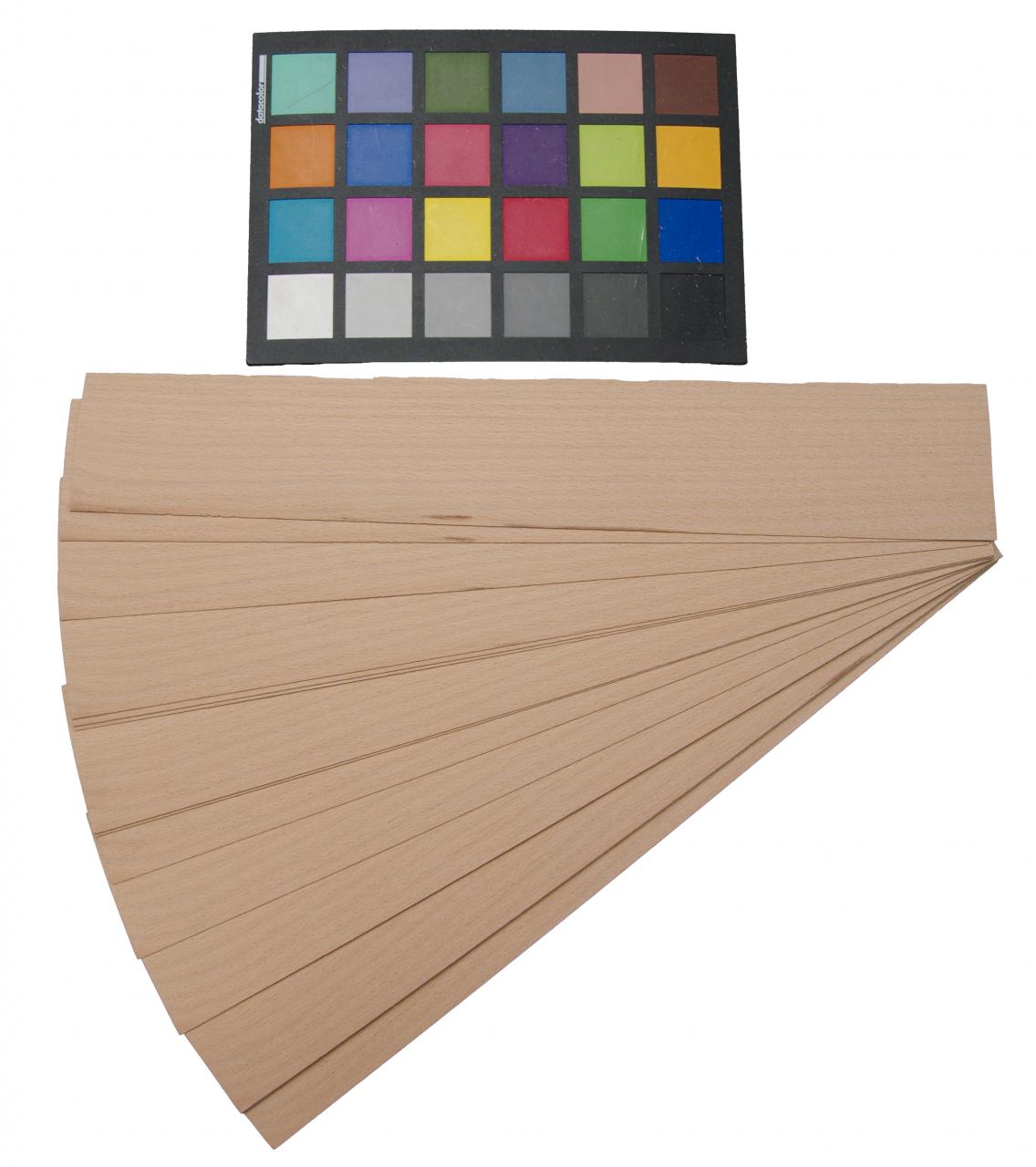 Buche -Furnier (0,6mm) - 0,42m² (22Stk. x 35cm x 5,5cm)