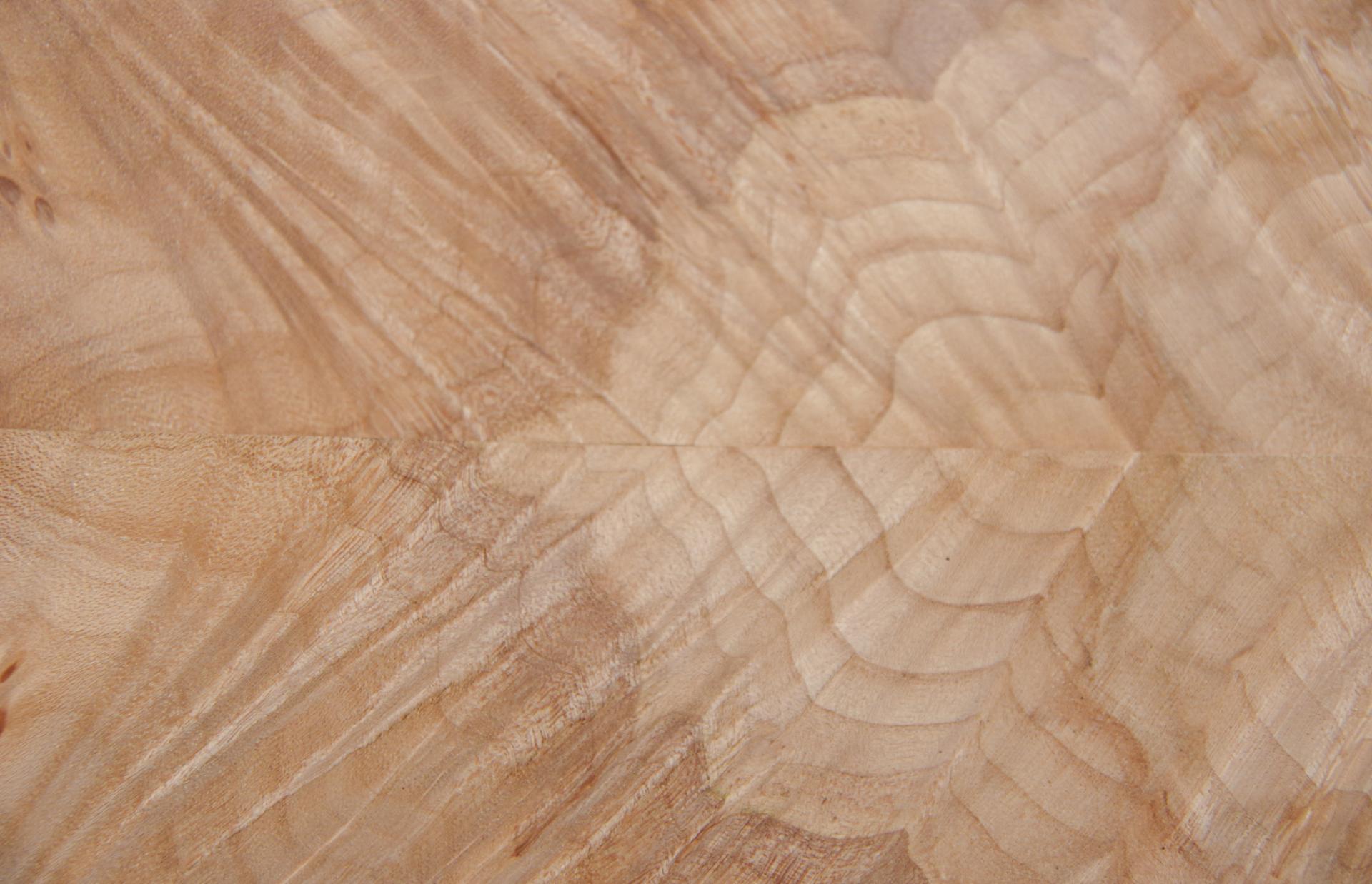 Ahorn Maser (gedämpft) -Furnier (0,6mm) - 0,6m² (22Stk. x 55cm x 5cm)