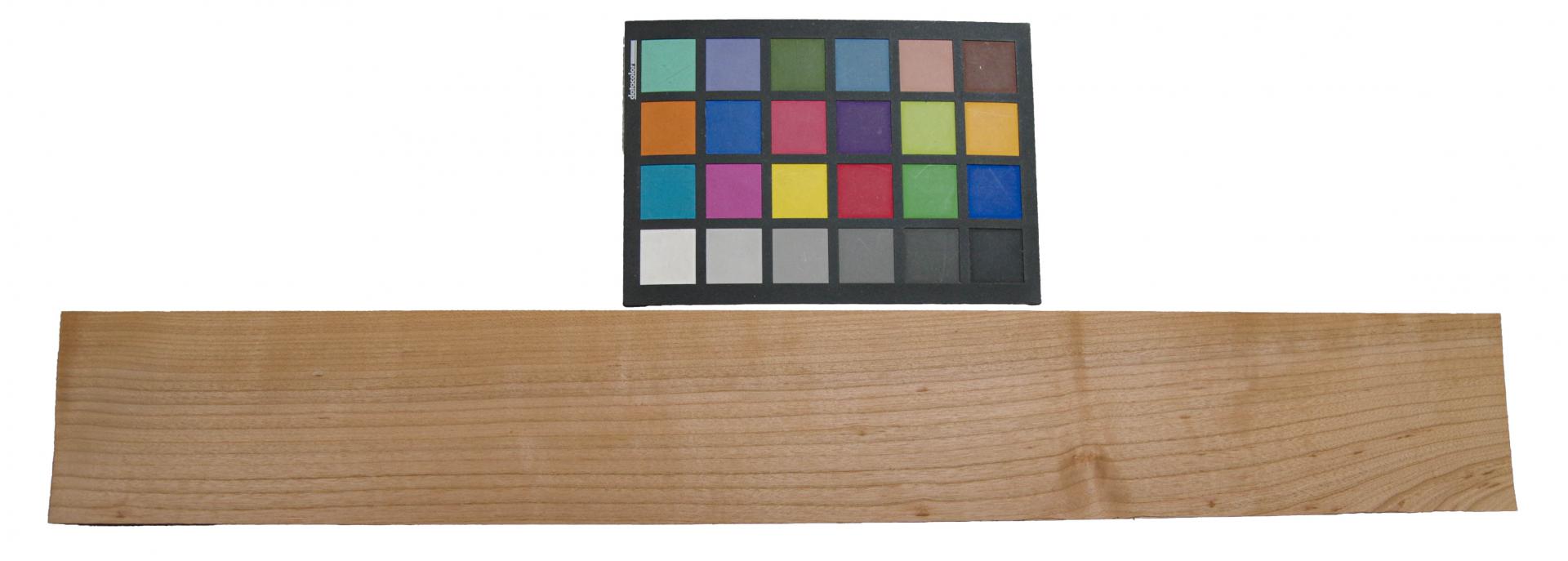 European Cherry, - veneer (0,6mm) - 1,65m² (26pcs. x 67cm x 9,5cm)
