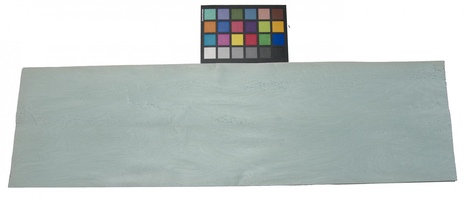 Vogelaugenahorn, türkis gefärbtes -Furnier (0,6mm) - 0,99m² (4Stk. x 95cm x 26cm)