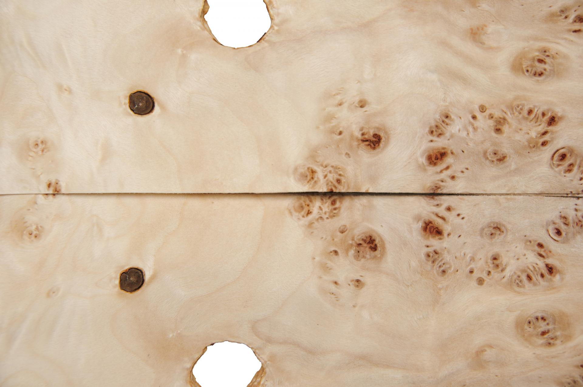 Pappel Maser (Mapa) -Furnier (0,6mm) - 0,21m² (13Stk. x 23cm x 7cm)