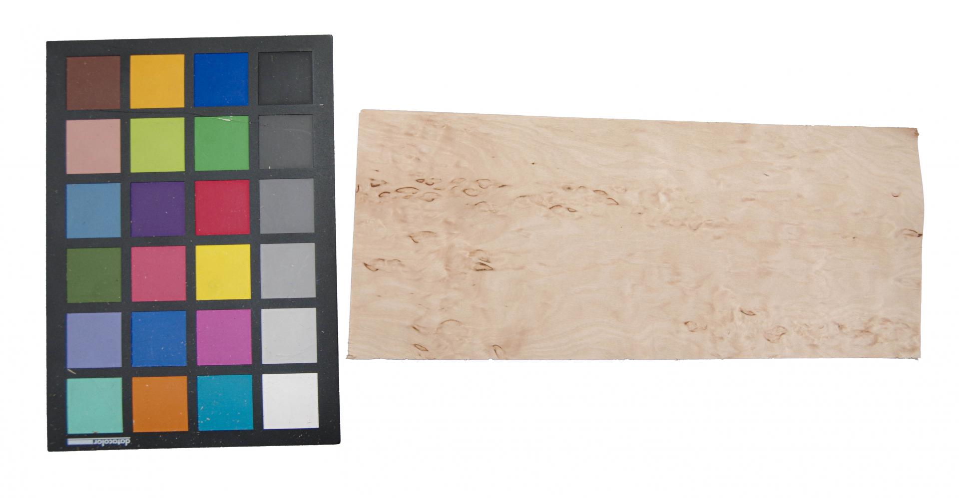 Birke Maser -Furnier (0,6mm) - 0,36m² (12Stk. x 27cm x 11cm)