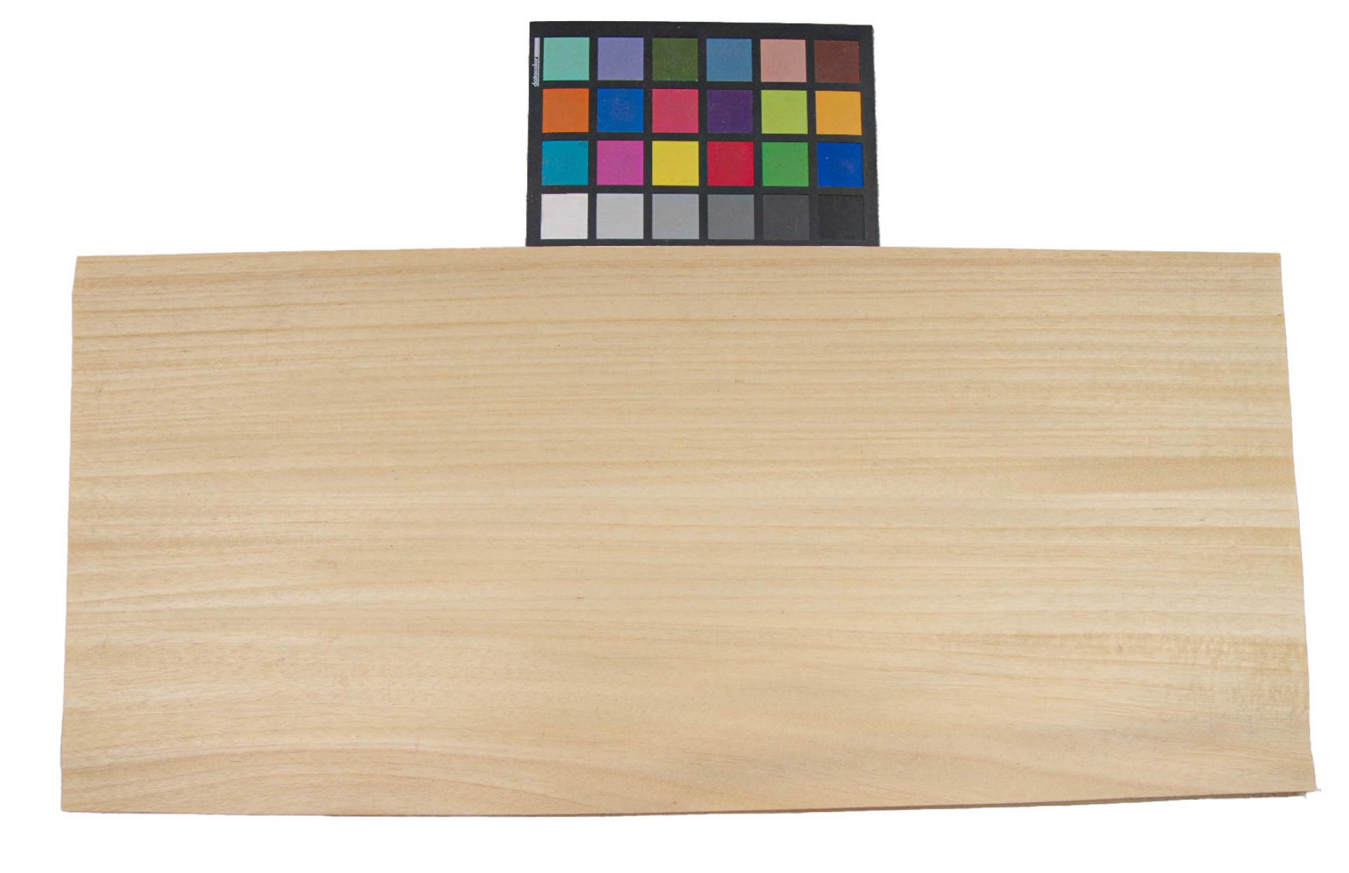 Koto, veneer with Colour reference card