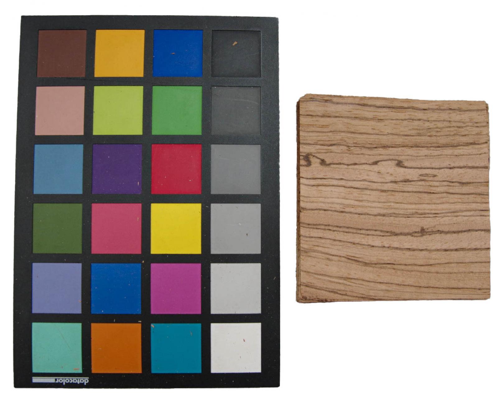 Zebrano -Furnier (0,6mm) - 0,24m² (24Stk. x 10cm x 10cm)