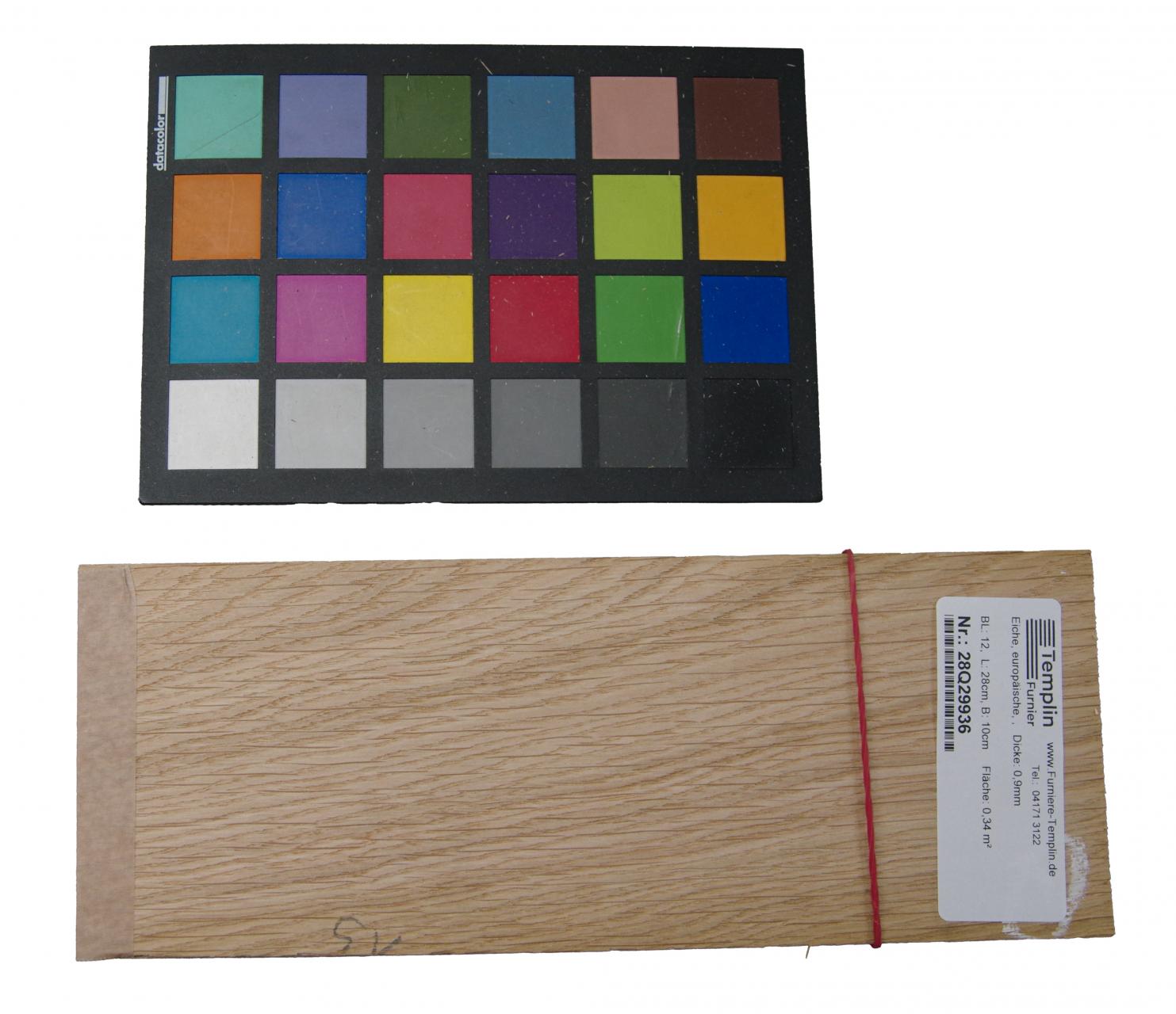 Eiche, europäische -Furnier (0,9mm) - 0,34m² (12Stk. x 28cm x 10cm)