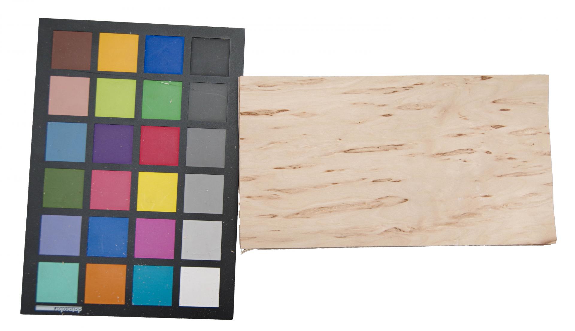 Birke Maser -Furnier (0,6mm) - 0,14m² (6Stk. x 21cm x 11cm)