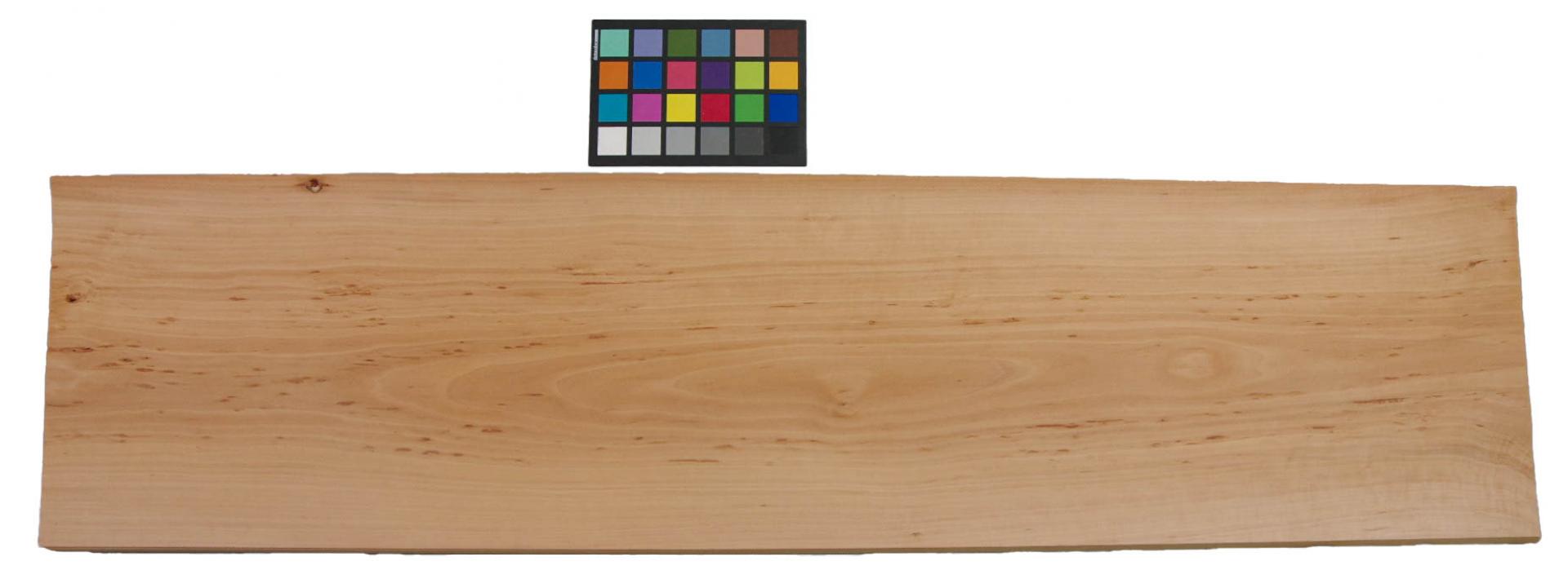 Pear, veneer with Colour reference card